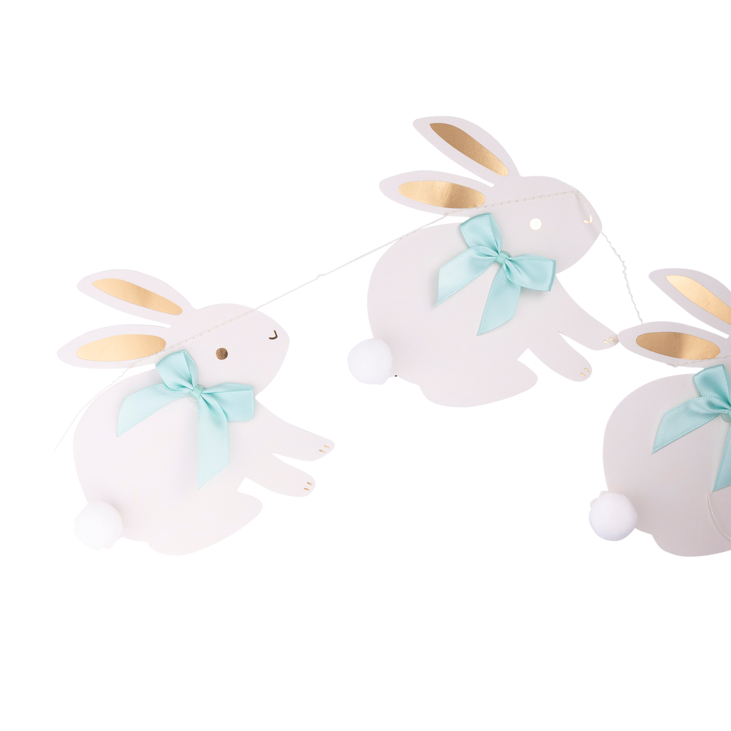 Bunnies with Bows Banner