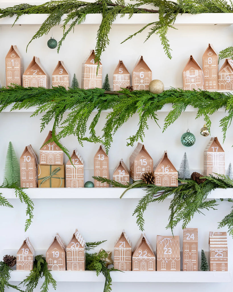 Gingerbread House Advent Boxes