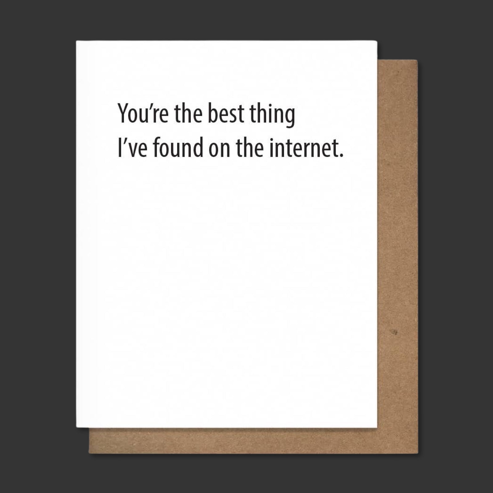 FOUND ON THE INTERWEB Letterpress Greeting Card