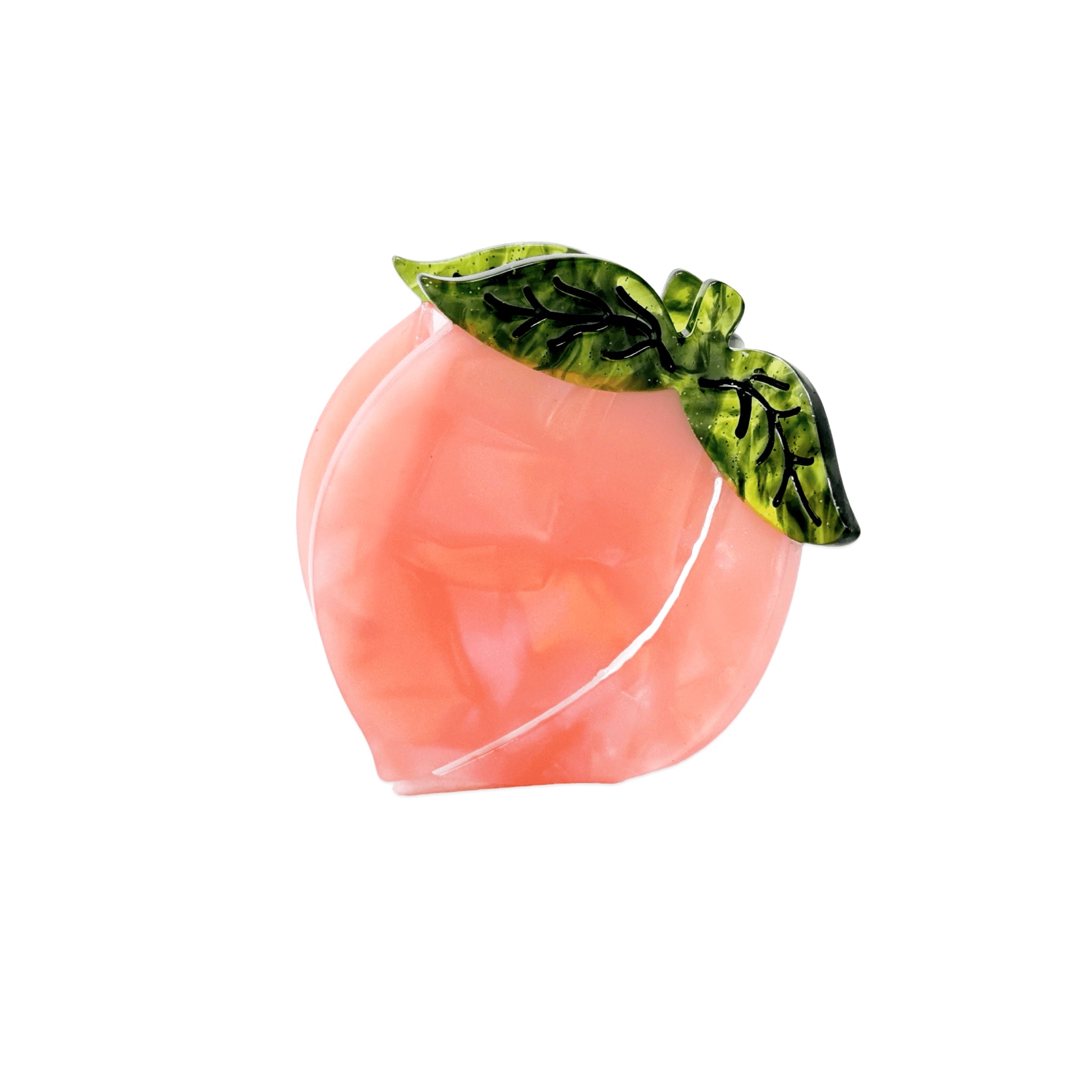 Midi Peach Hair Claw Clip