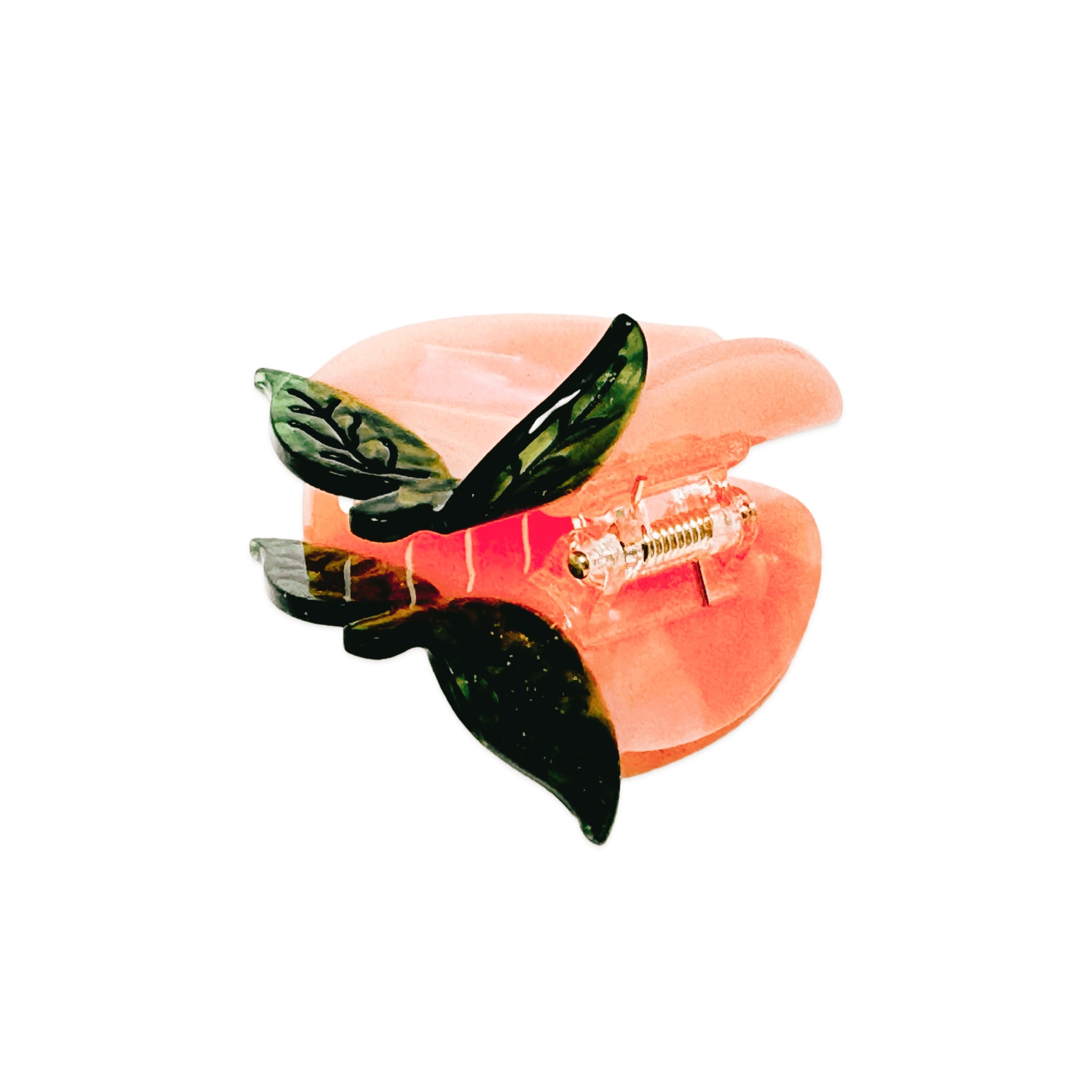 Midi Peach Hair Claw Clip
