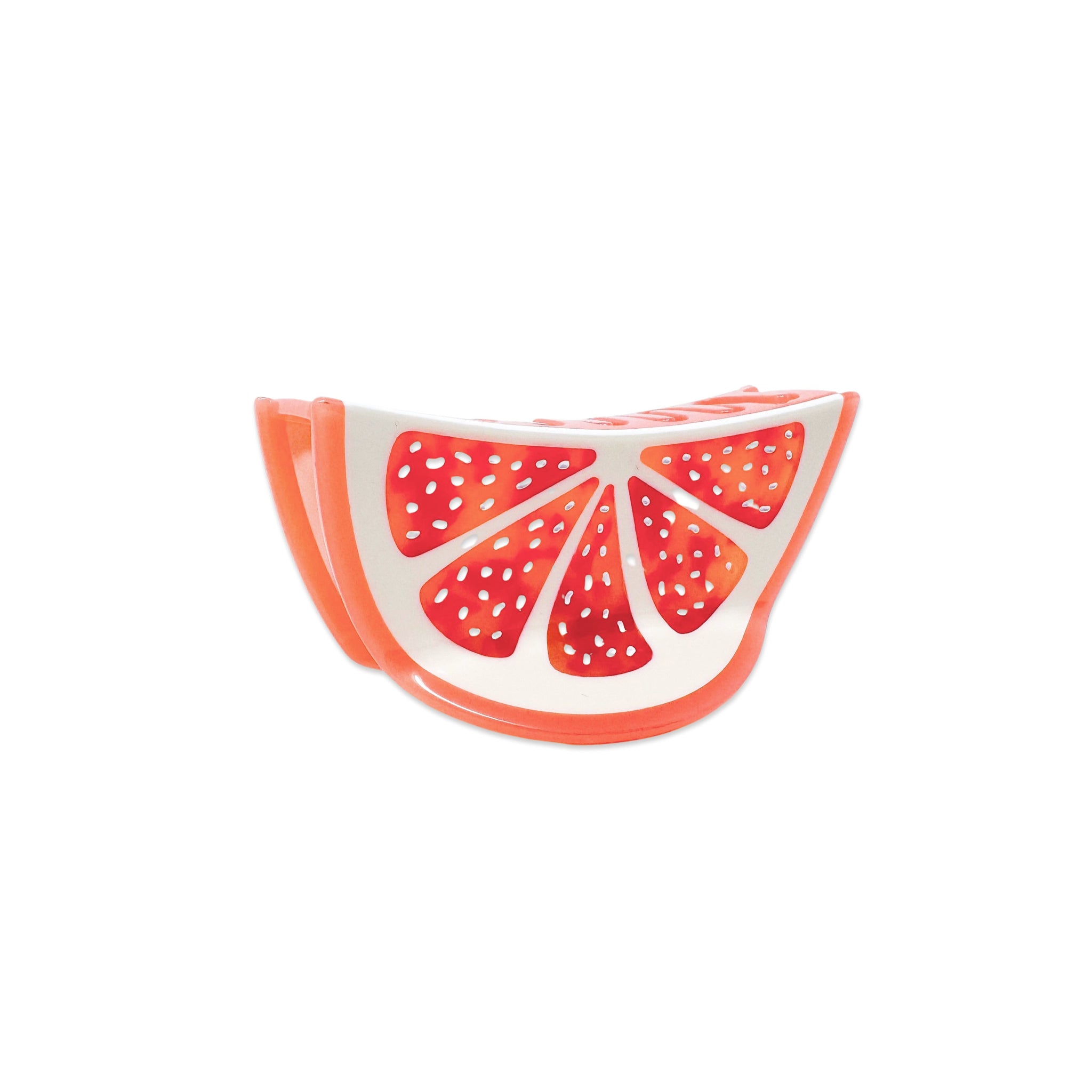 Large Grapefruit Slice Hair Claw Clip