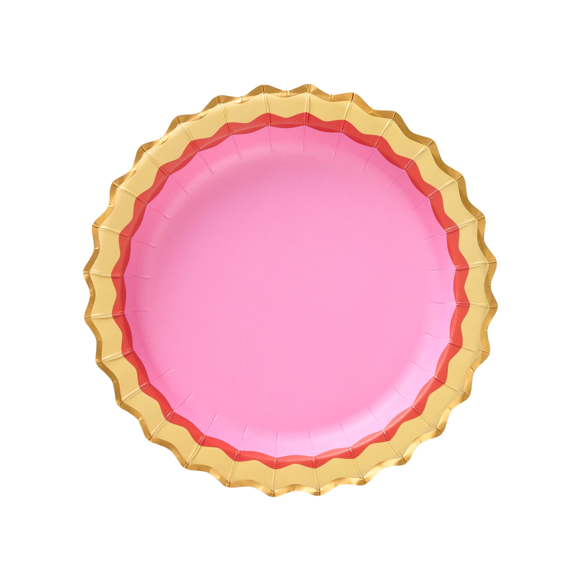 Rainbow Ric Rac Assorted Dessert Plates 8"