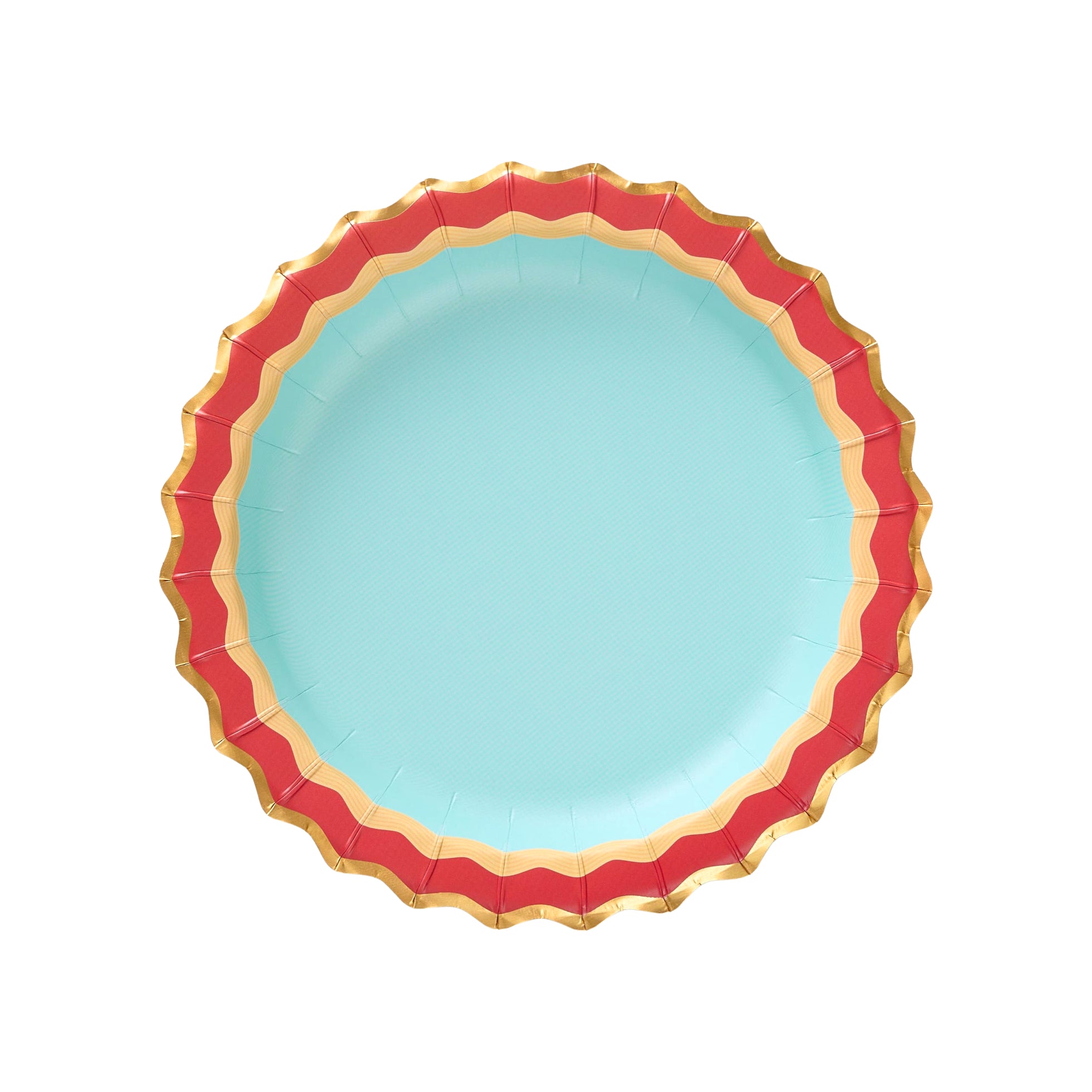 Rainbow Ric Rac Assorted Dessert Plates 8"