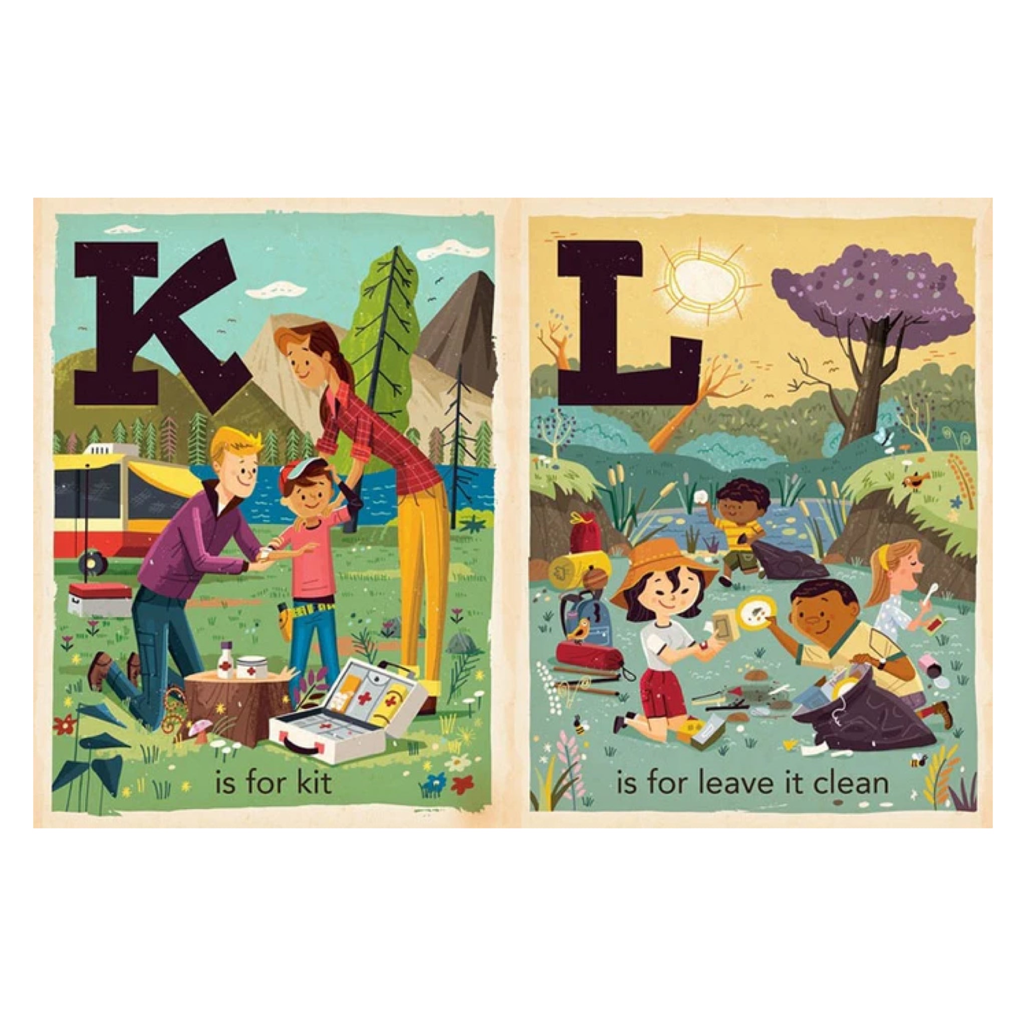 C is for Camping: Alphabet Board Book