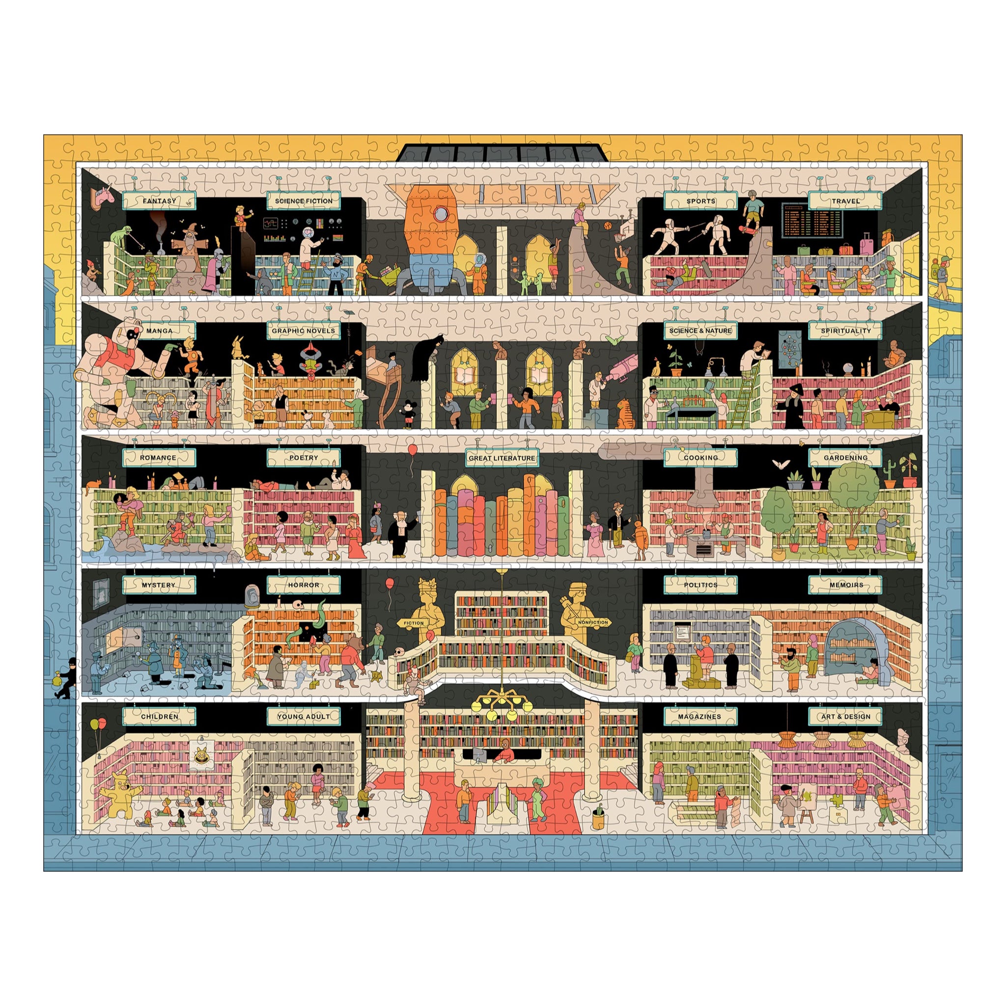 In the Bookstore 1000-Piece Puzzle