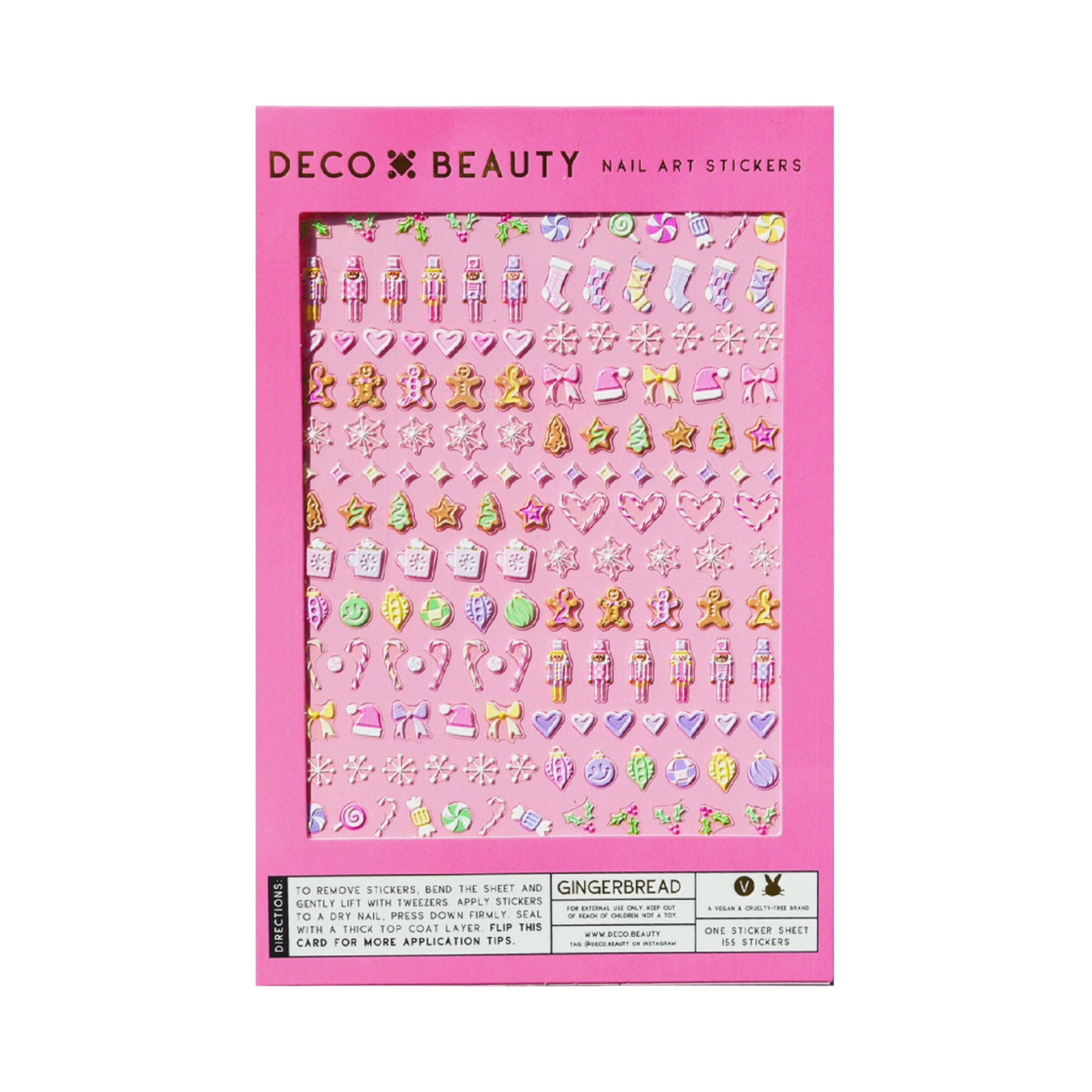 Nail Art Stickers: GINGERBREAD