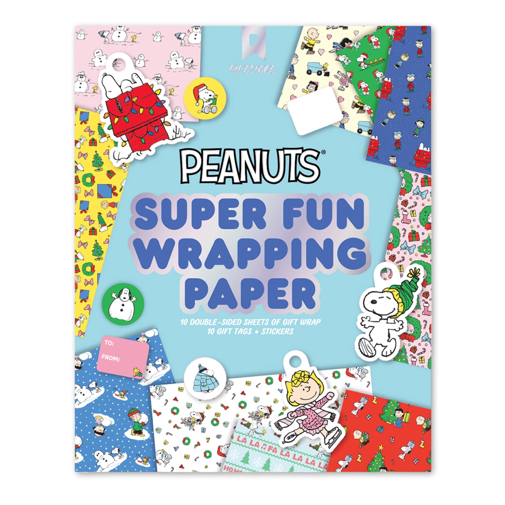 Peanuts Holiday Wrapping Paper Book
