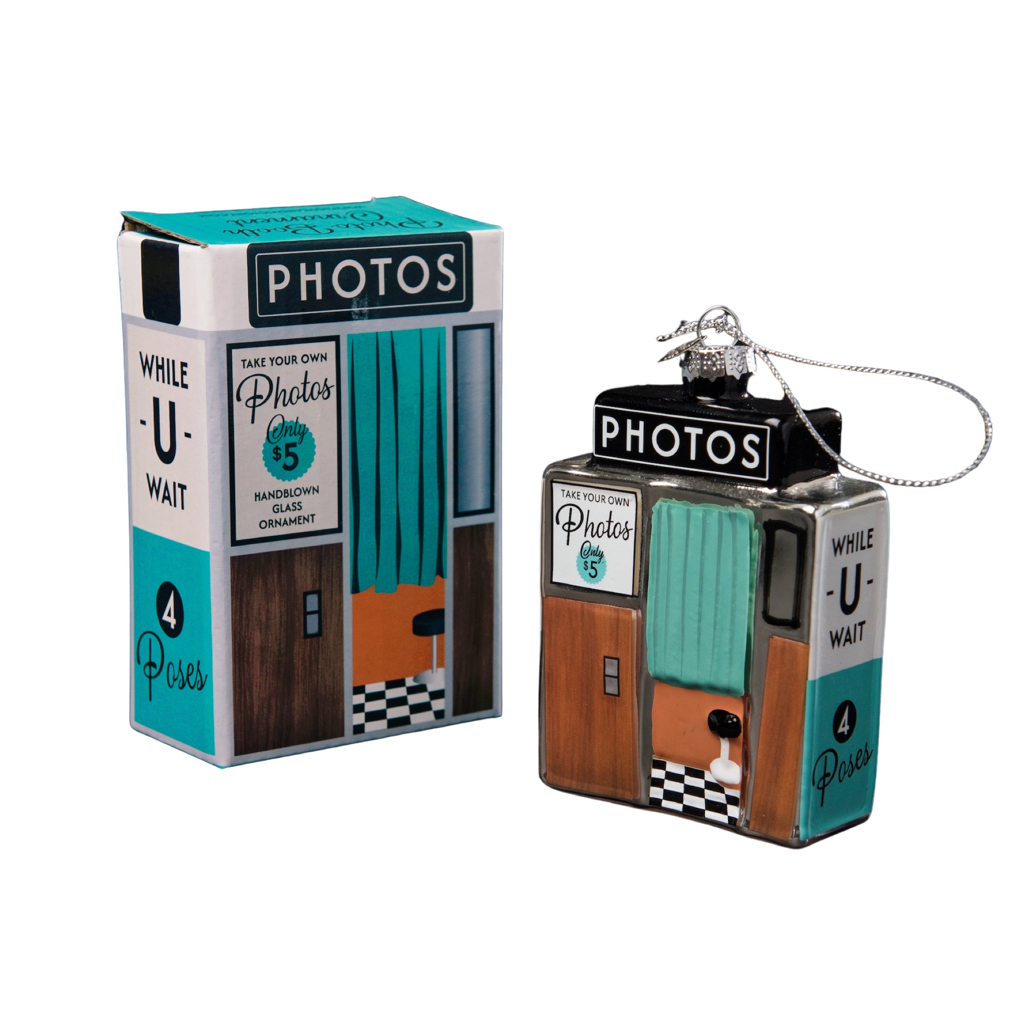 Photo Booth Ornament 4.25"