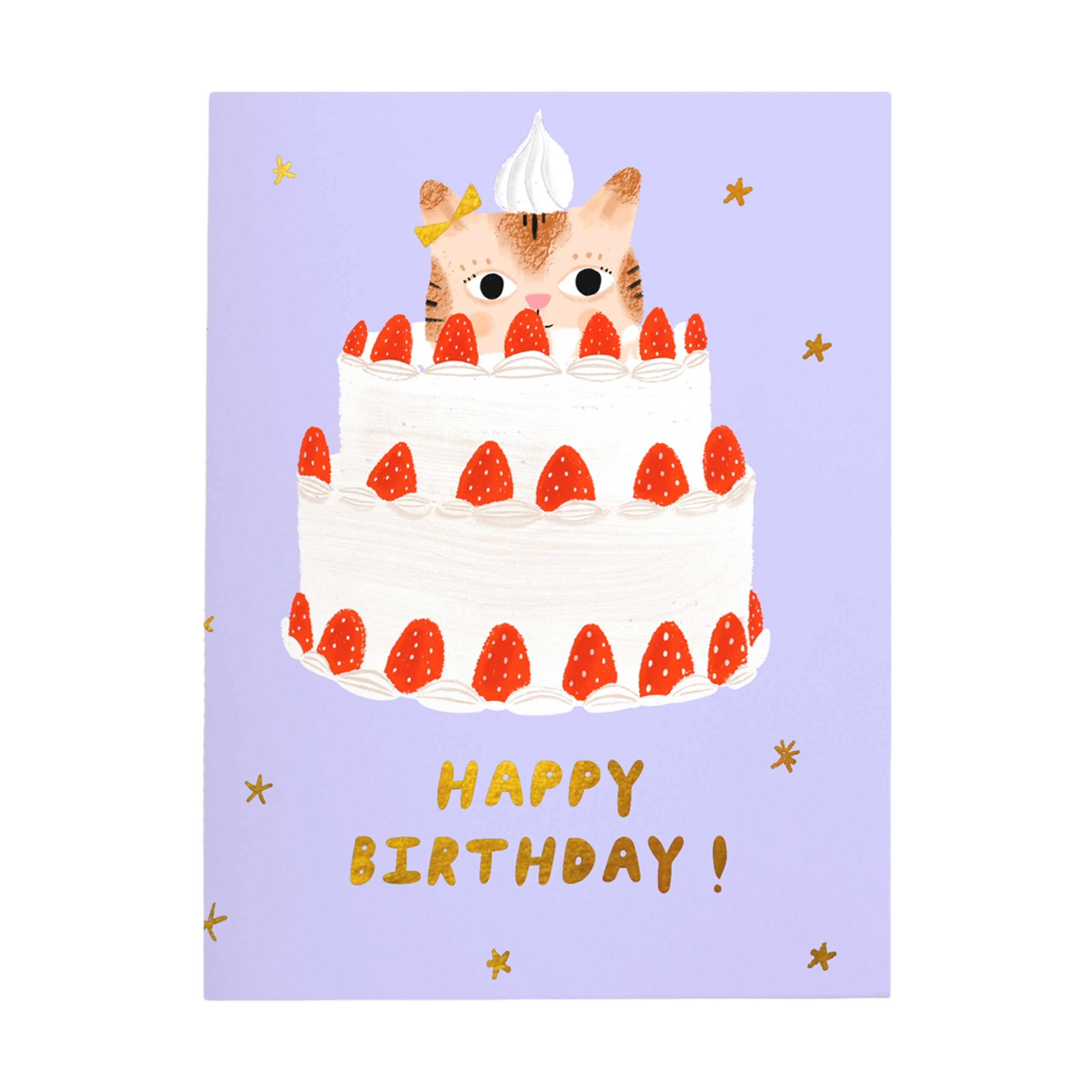 KITTY CAKE Birthday Greeting Card
