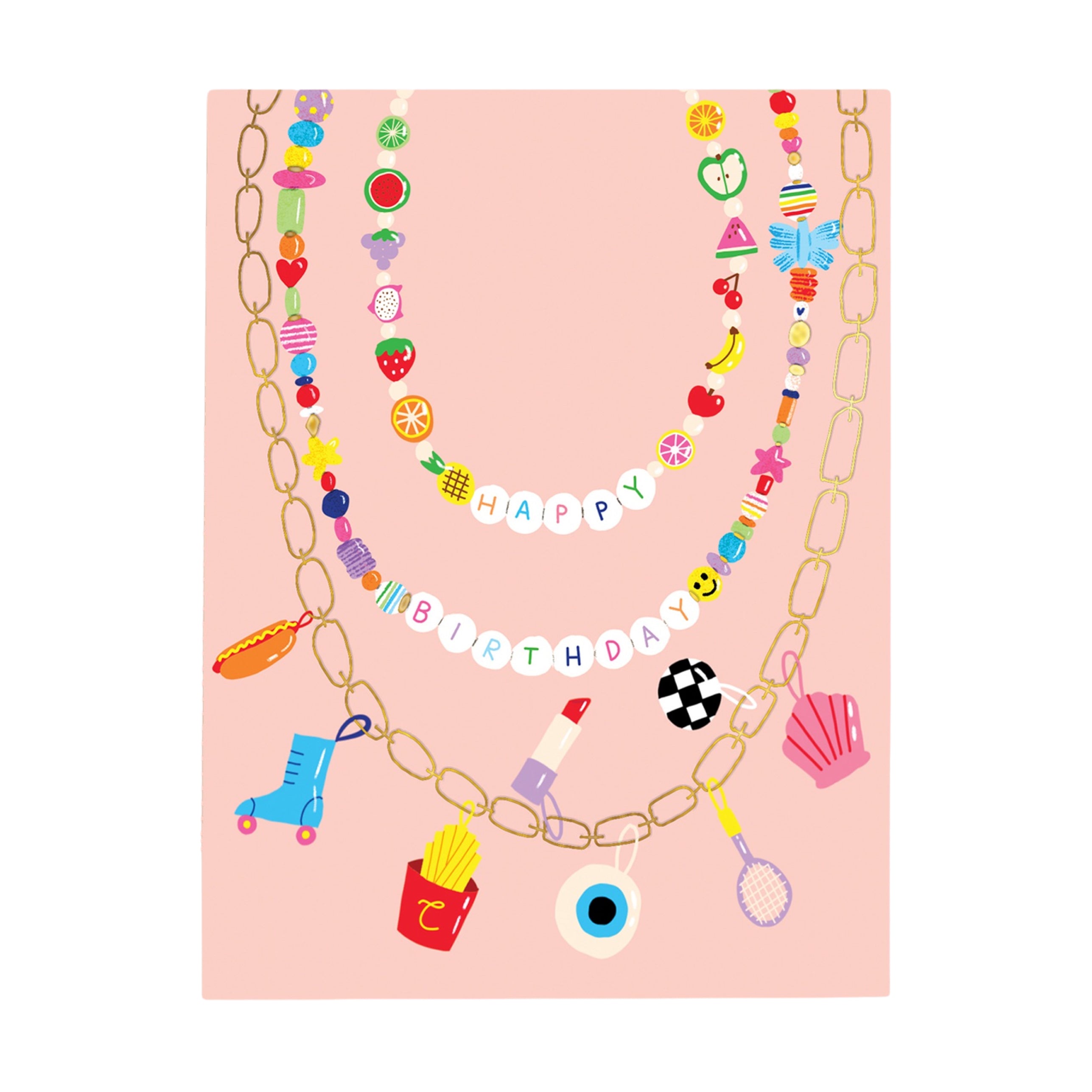 FESTIVAL BEADS Birthday Greeting Card