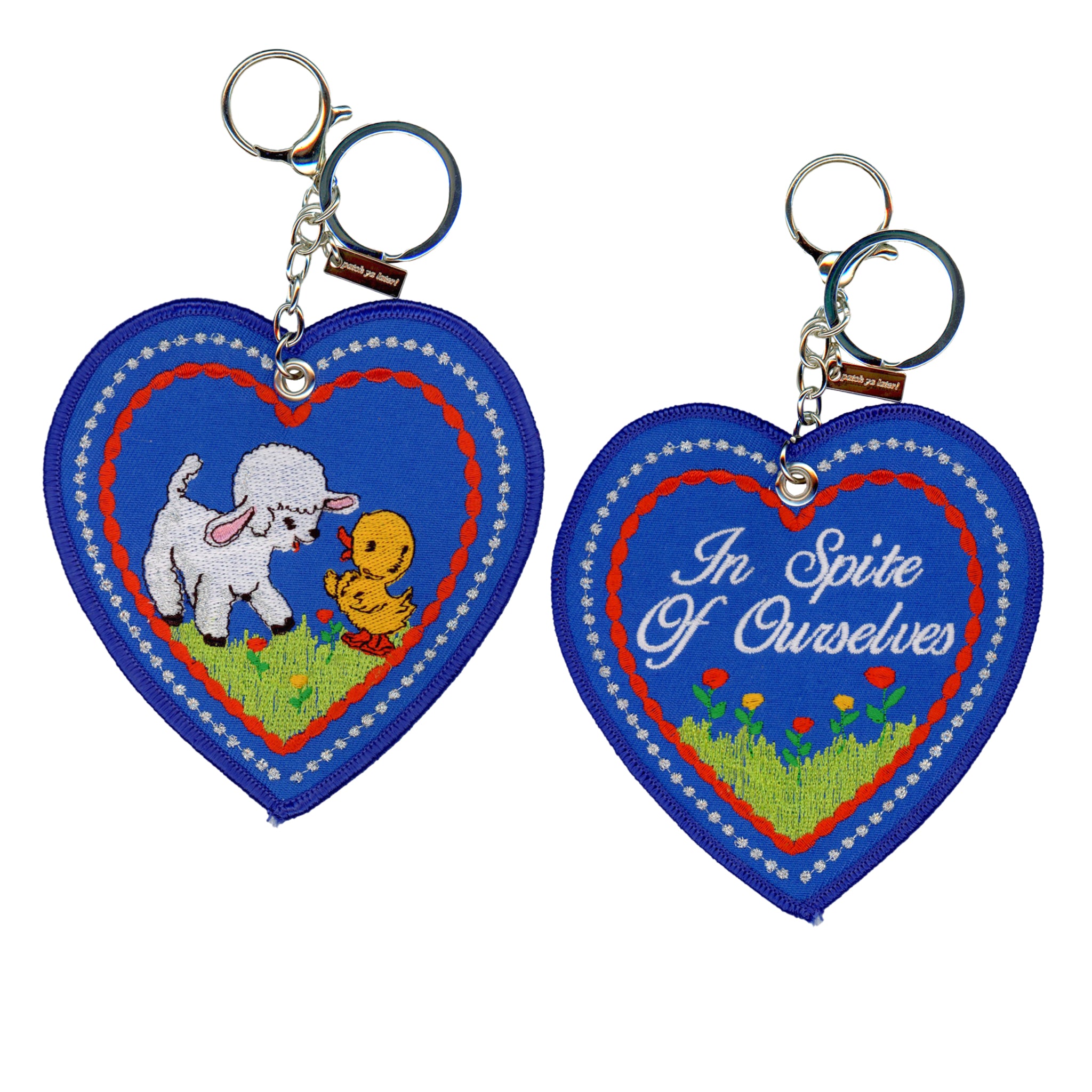 In Spite of Ourselves Heart Bag Charm / Keychain