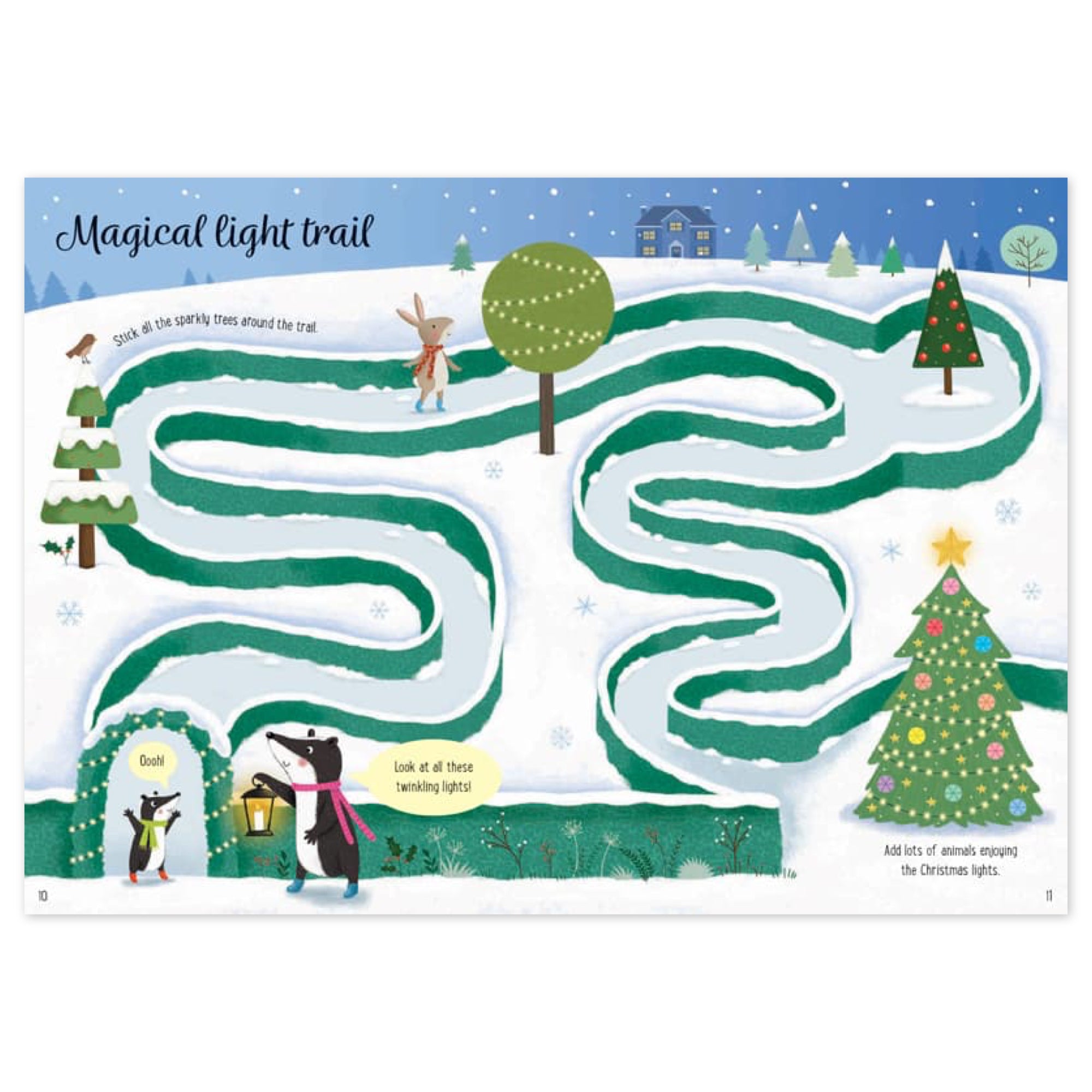 Sparkly Christmas Trees Sticker Book