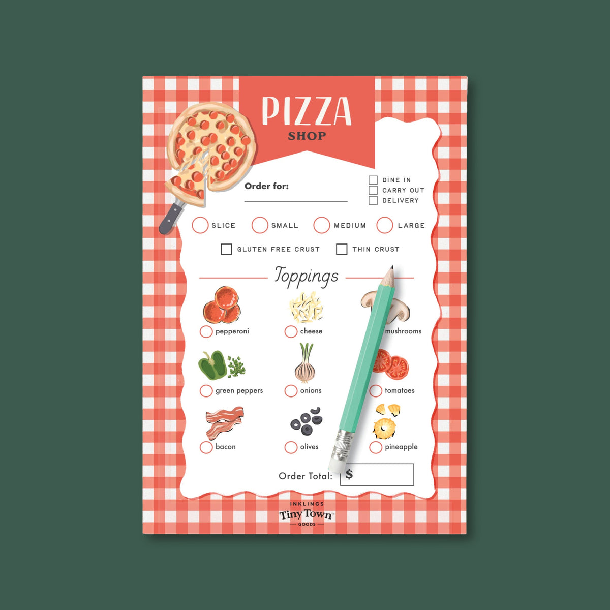 Pizza Shop Play Notepad