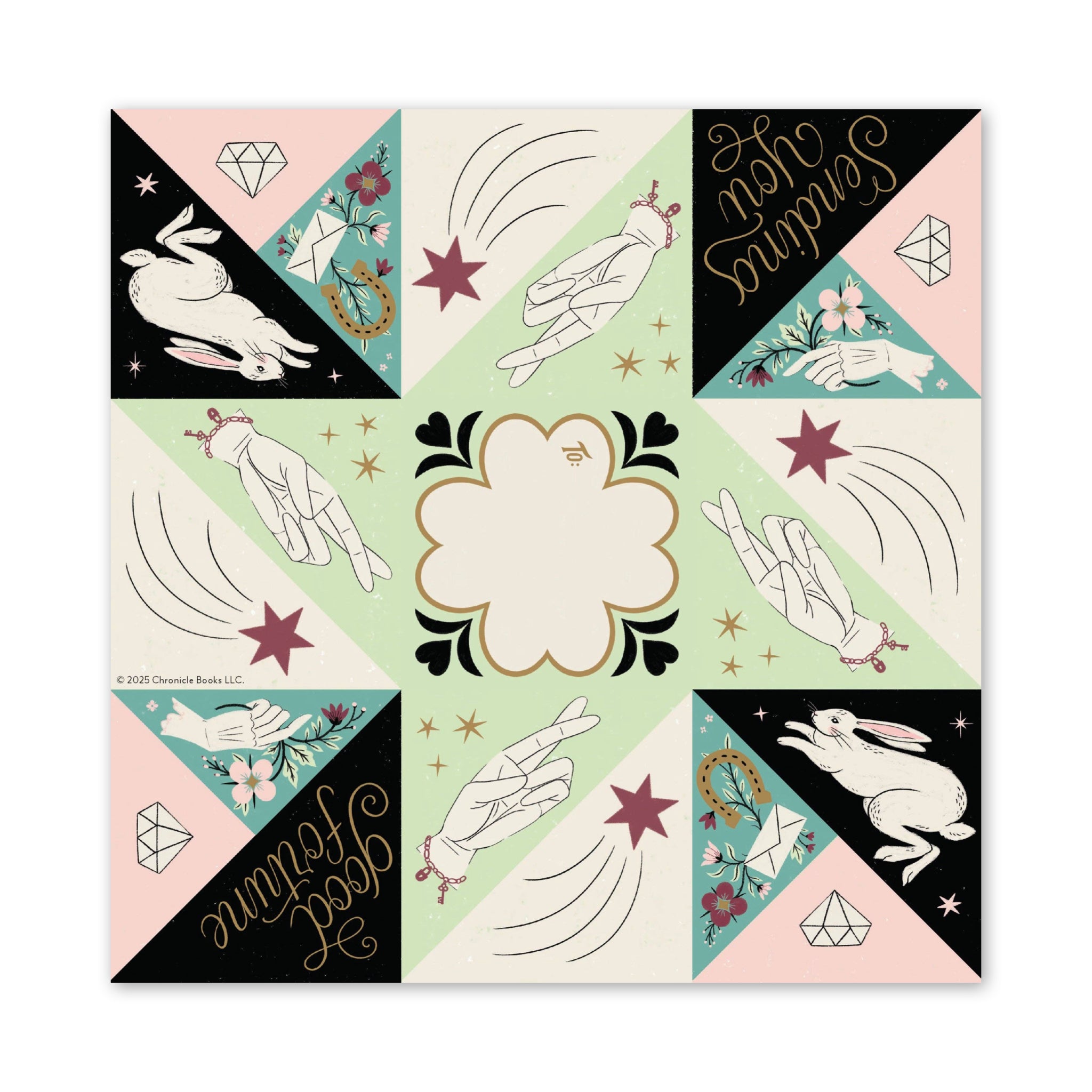 Luck, Love & Dreams Charm Cards: 12 Folded Victorian Pocket Notes