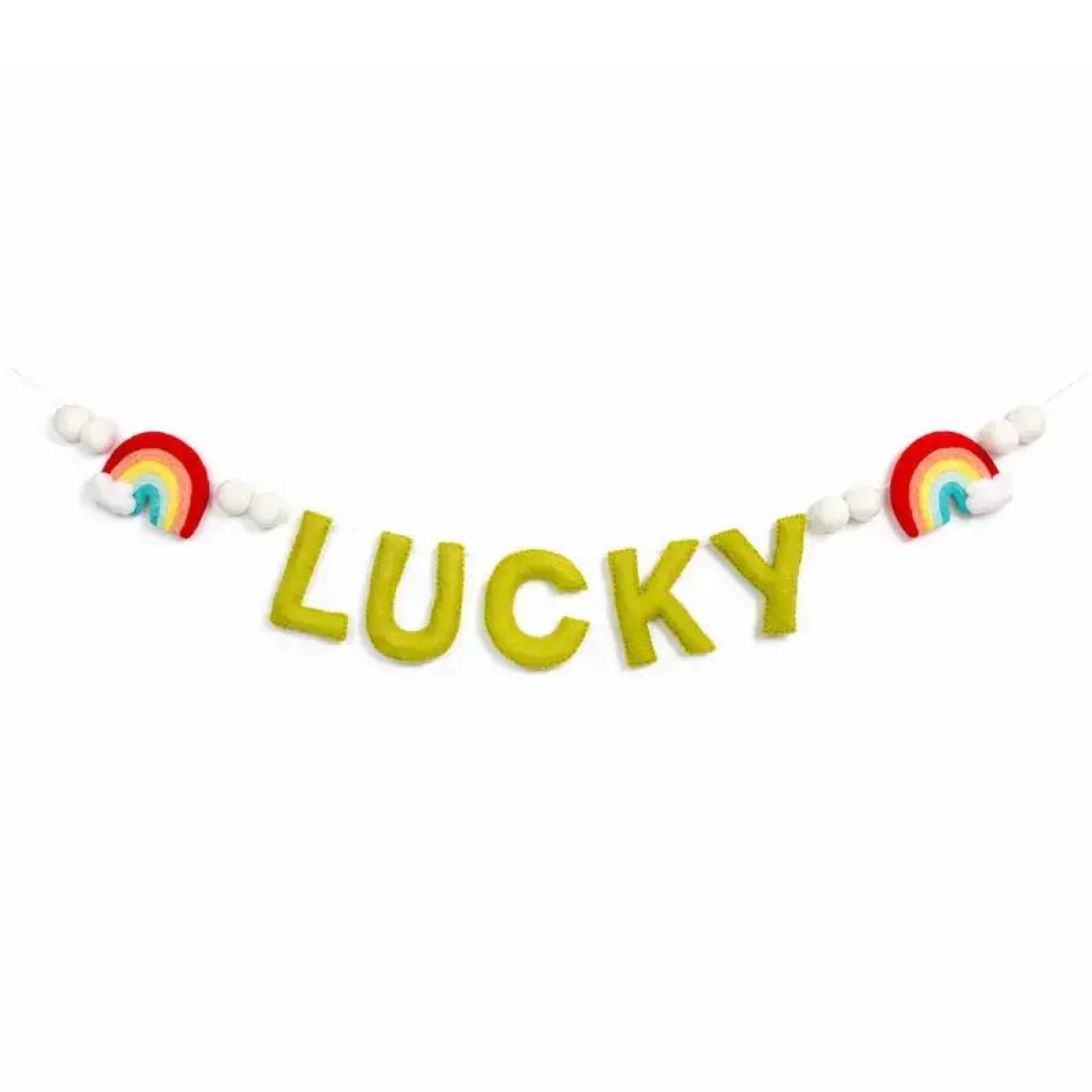 Lucky Rainbow Felt Banner
