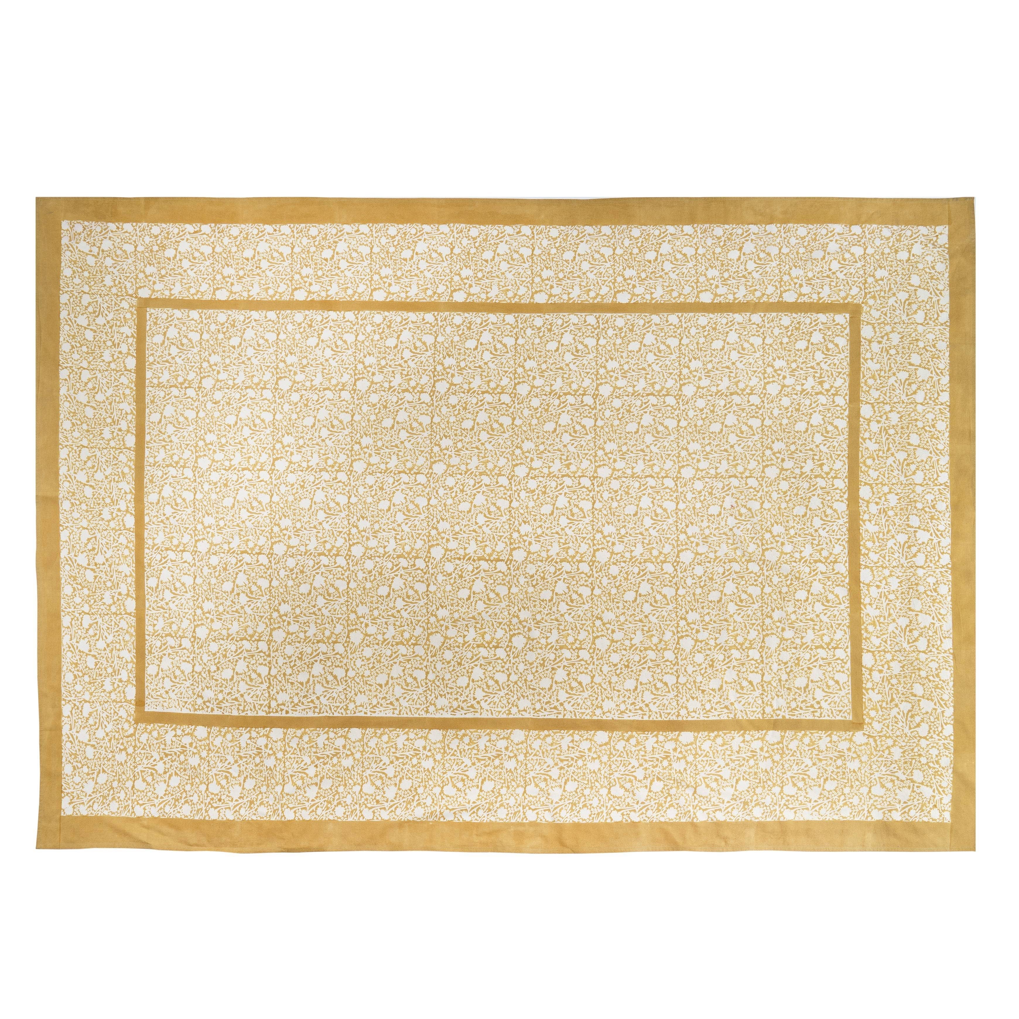 Meadows Dijon Tablecloth 106"