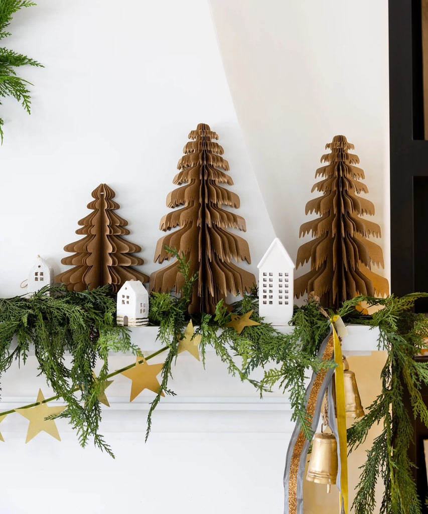 Christmas Memories Kraft Paper Tree Decoration
