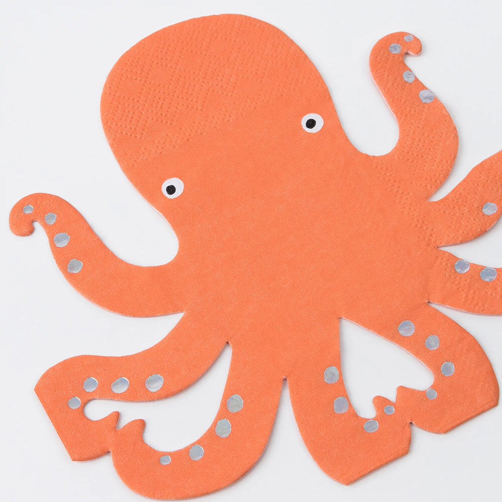 Meri-Meri-Party-Under-The-Sea-Orange-Octopus-Napkins-detail