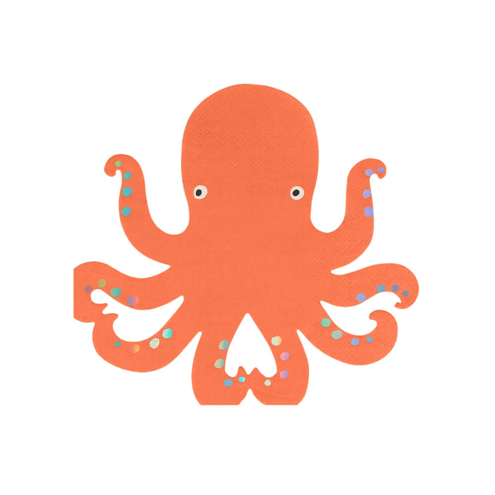 Meri-Meri-Party-Under-The-Sea-Orange-Octopus-Napkins