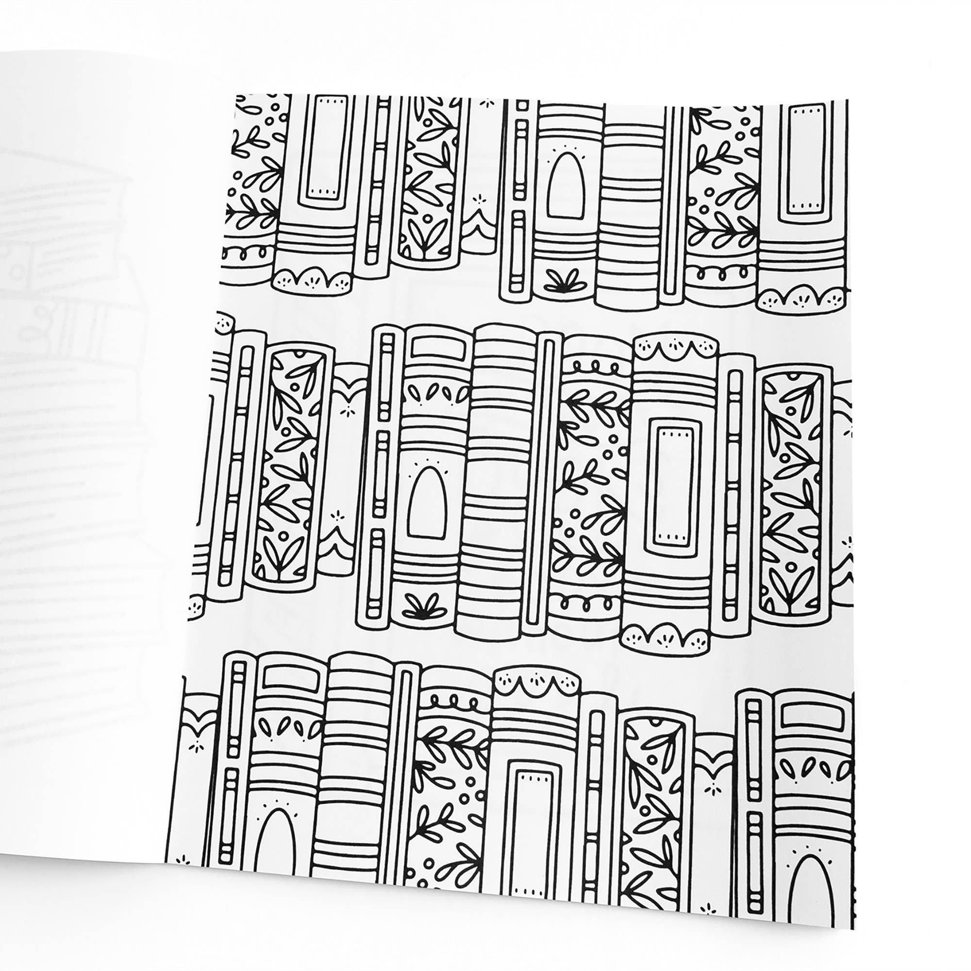 A Coloring Book For Book Lovers - bubblegum market