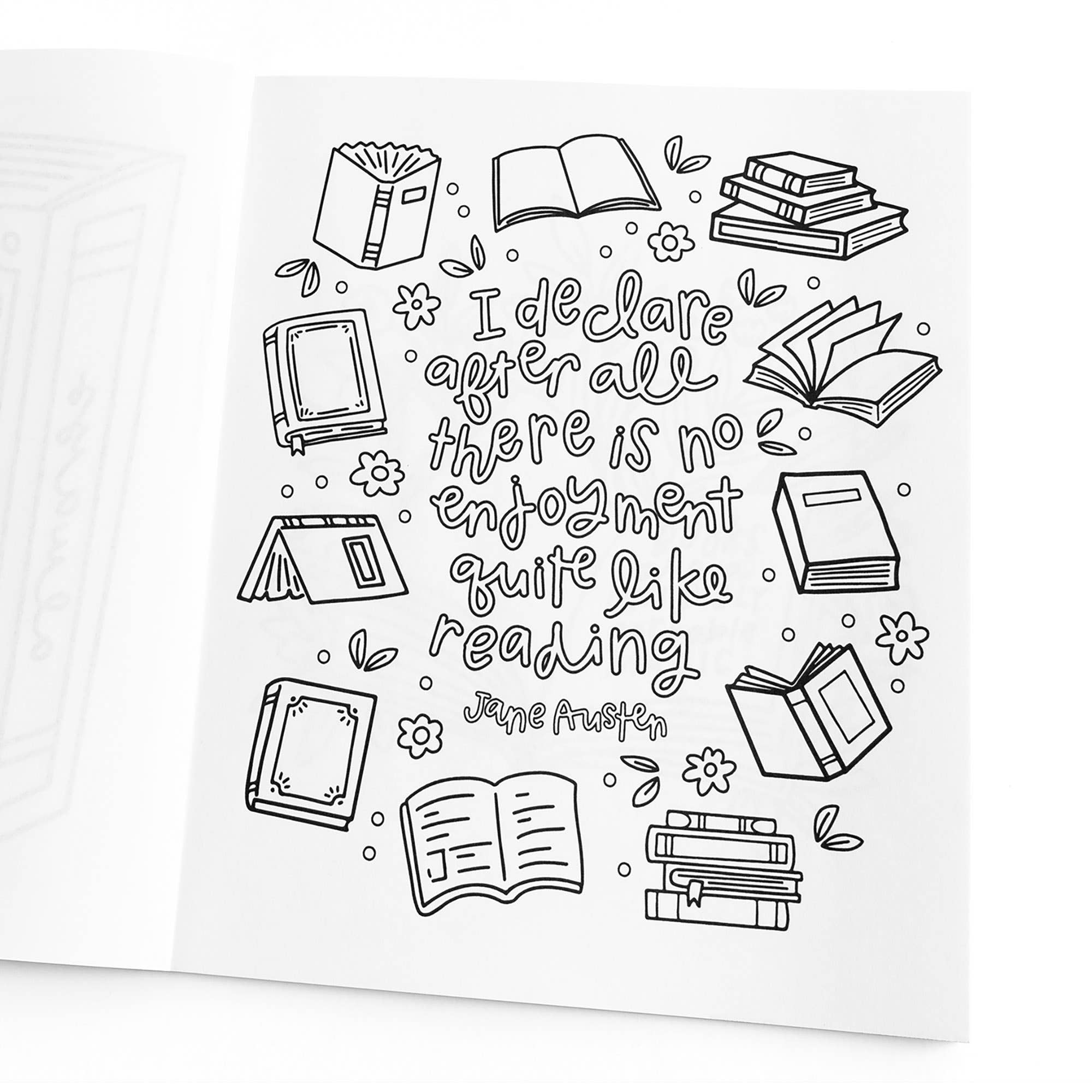 A Coloring Book For Book Lovers - bubblegum market