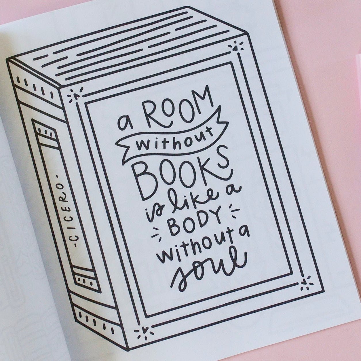A Coloring Book For Book Lovers - bubblegum market
