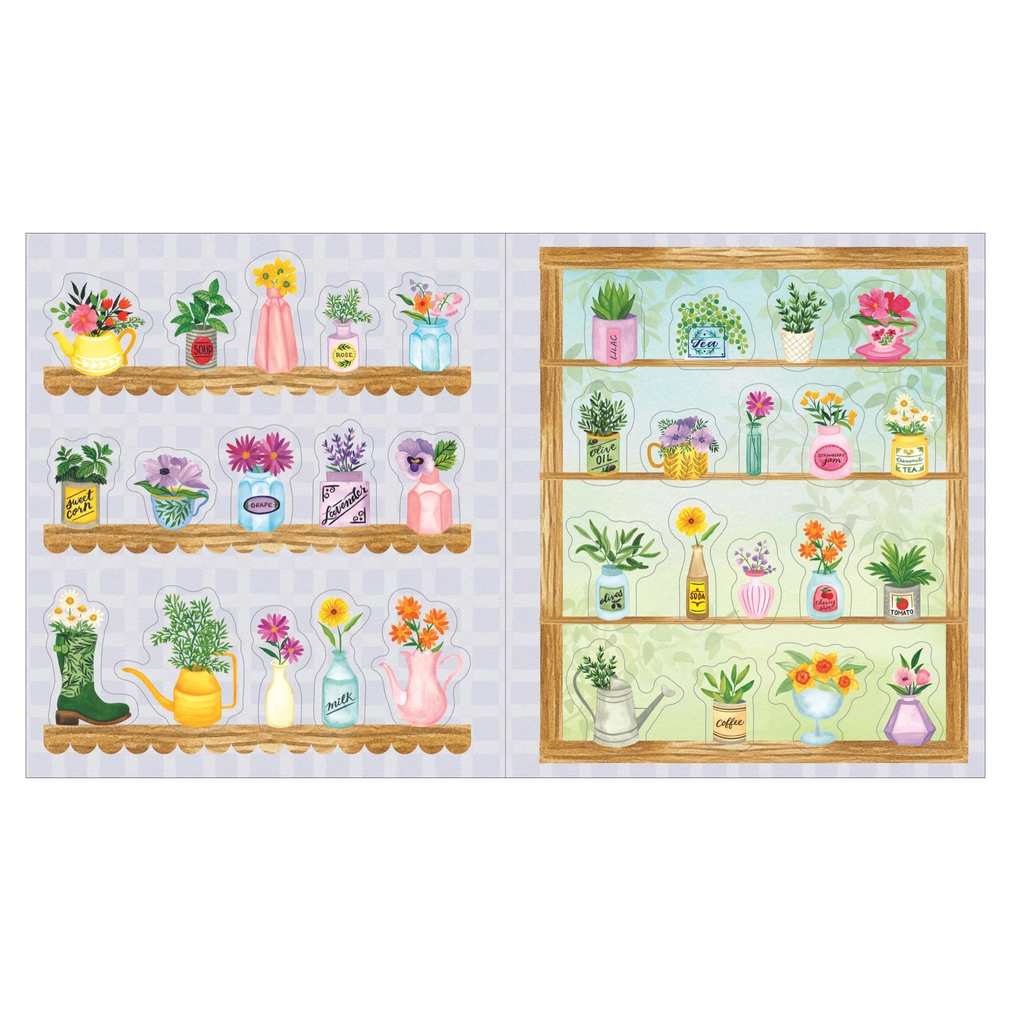 A Plant Lover's Sticker Book - bubblegum market