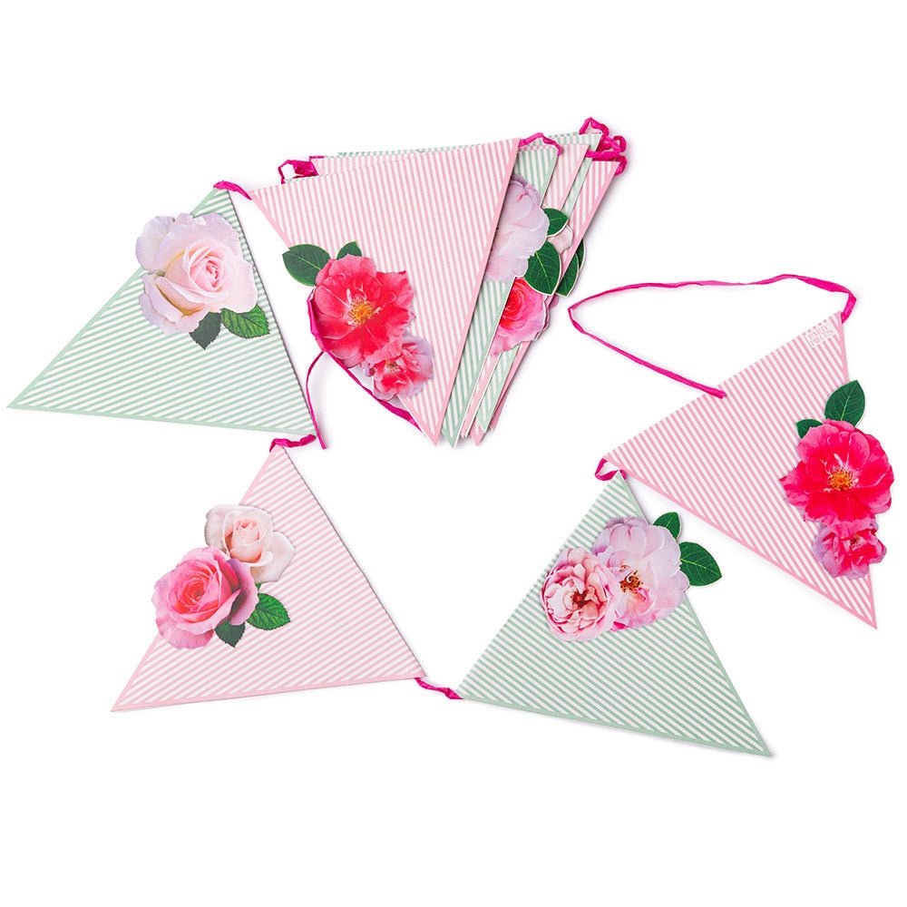 A Very English Rose Decorative Bunting - bubblegum market