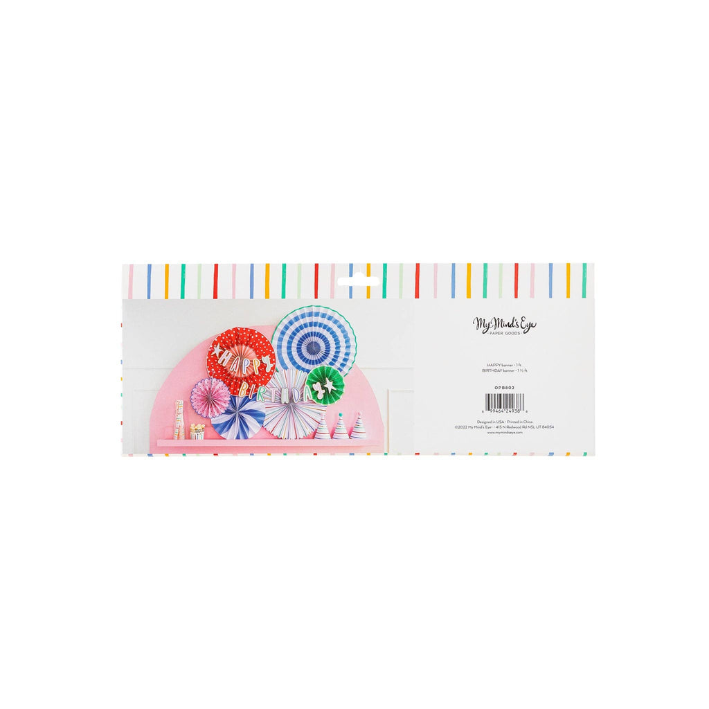 Oui Party "HAPPY BIRTHDAY" Banner