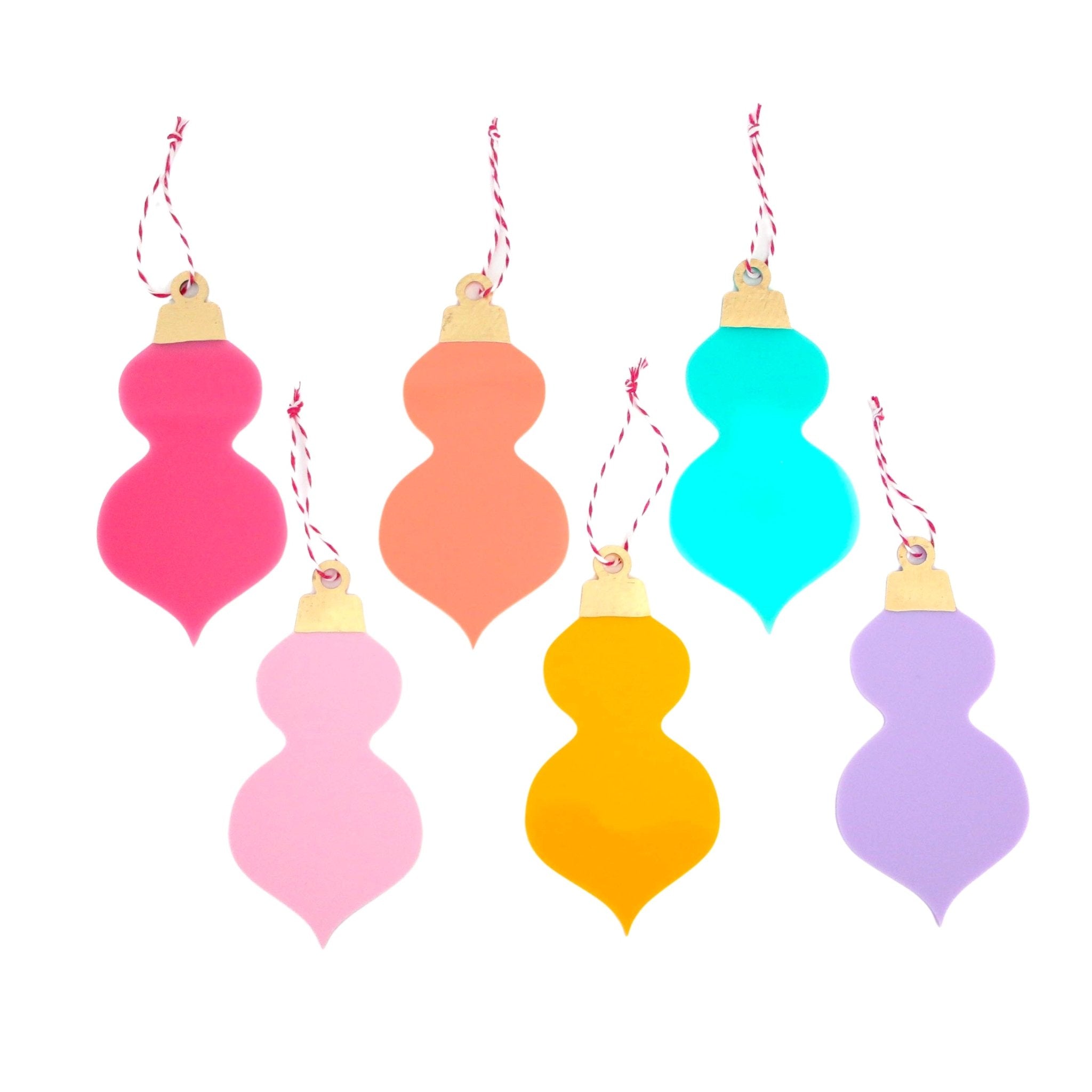 Acrylic Rainbow Ornament Set - bubblegum market