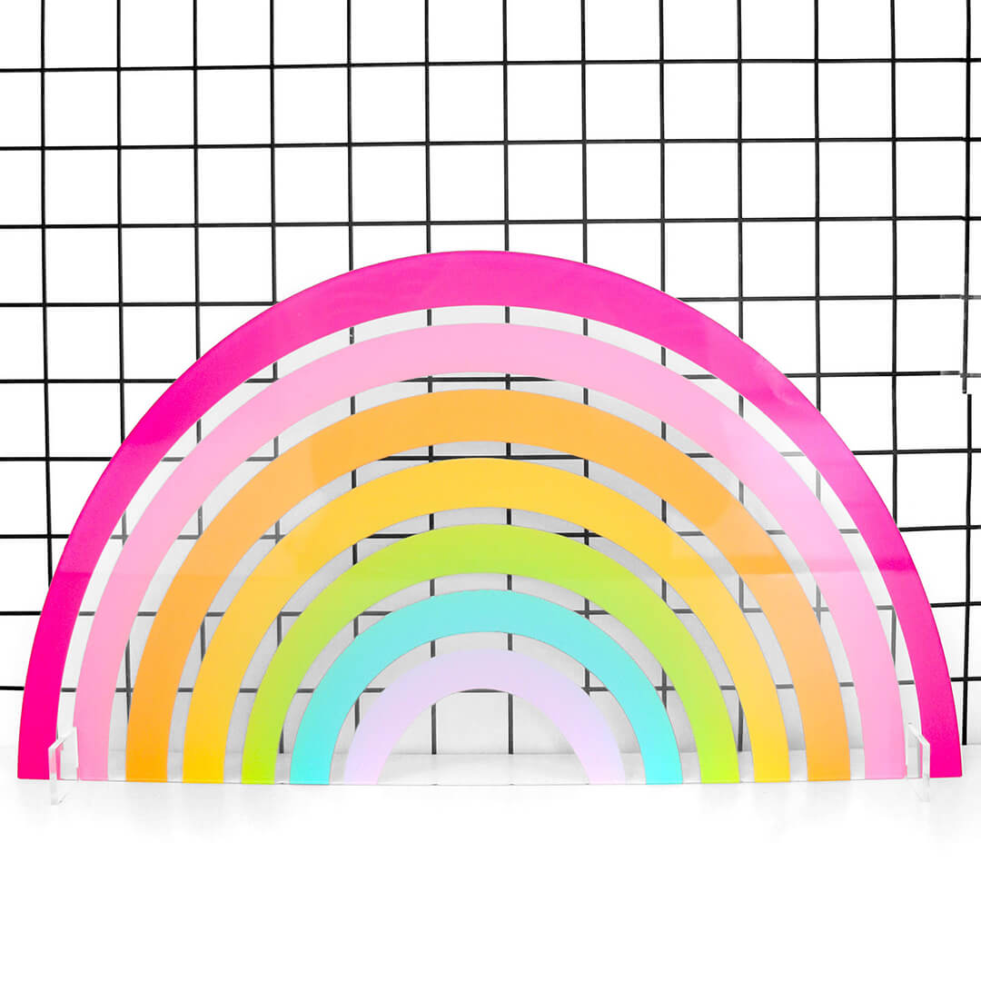 Acrylic Rainbow Tabletop Decoration - bubblegum market