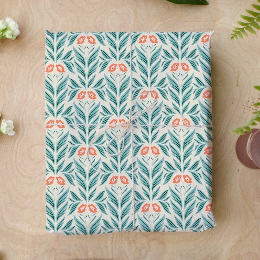 Adeline Wrapping Paper | 2 Sheets, 20" x 29" - bubblegum market