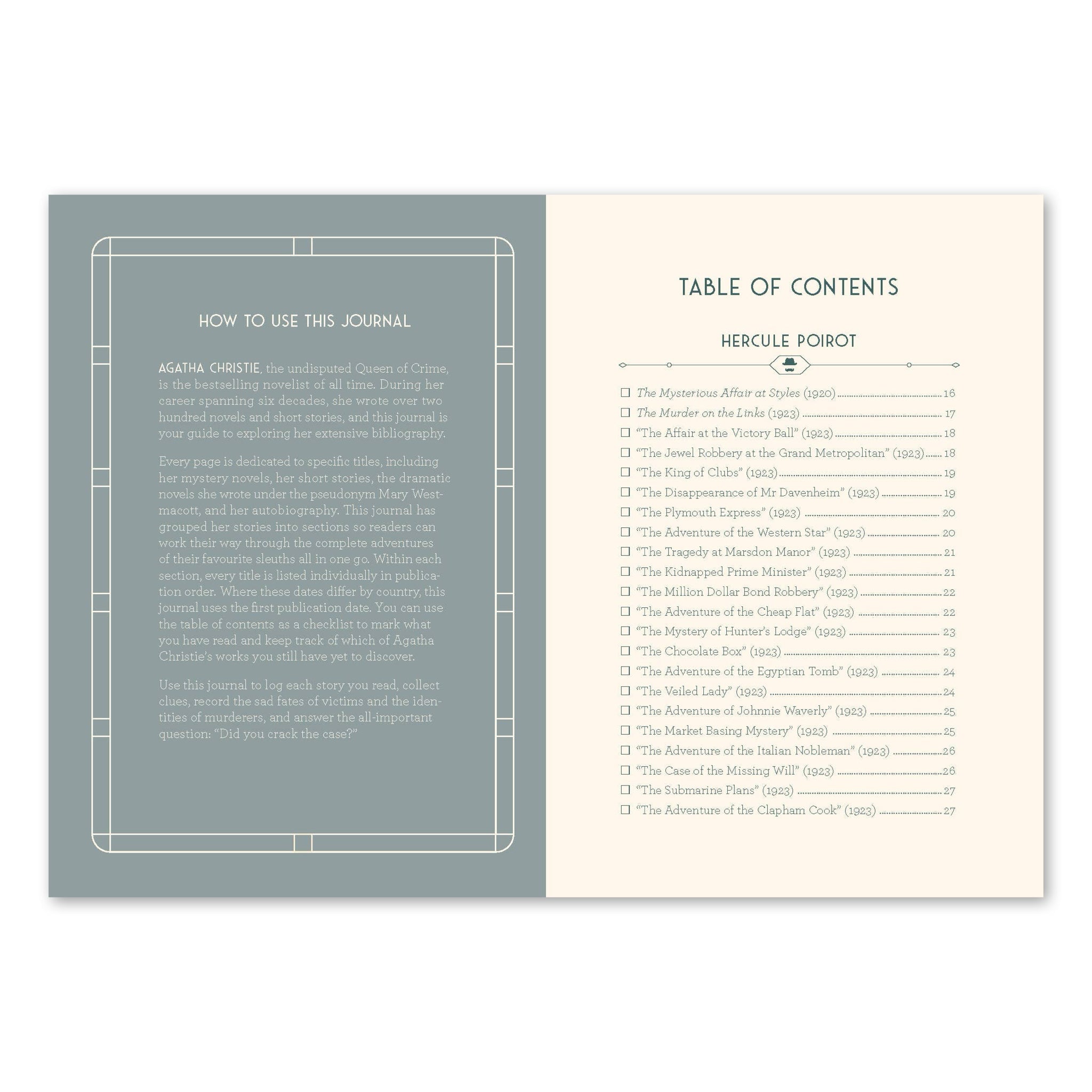 Agatha Christie Reader's Journal - bubblegum market