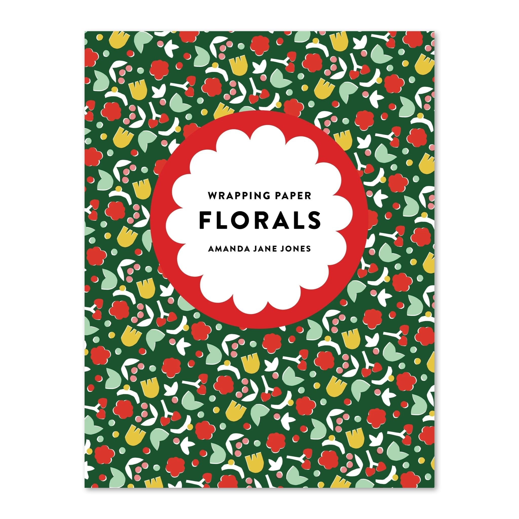 Amanda Jane Jones Wrapping Paper: Florals - bubblegum market