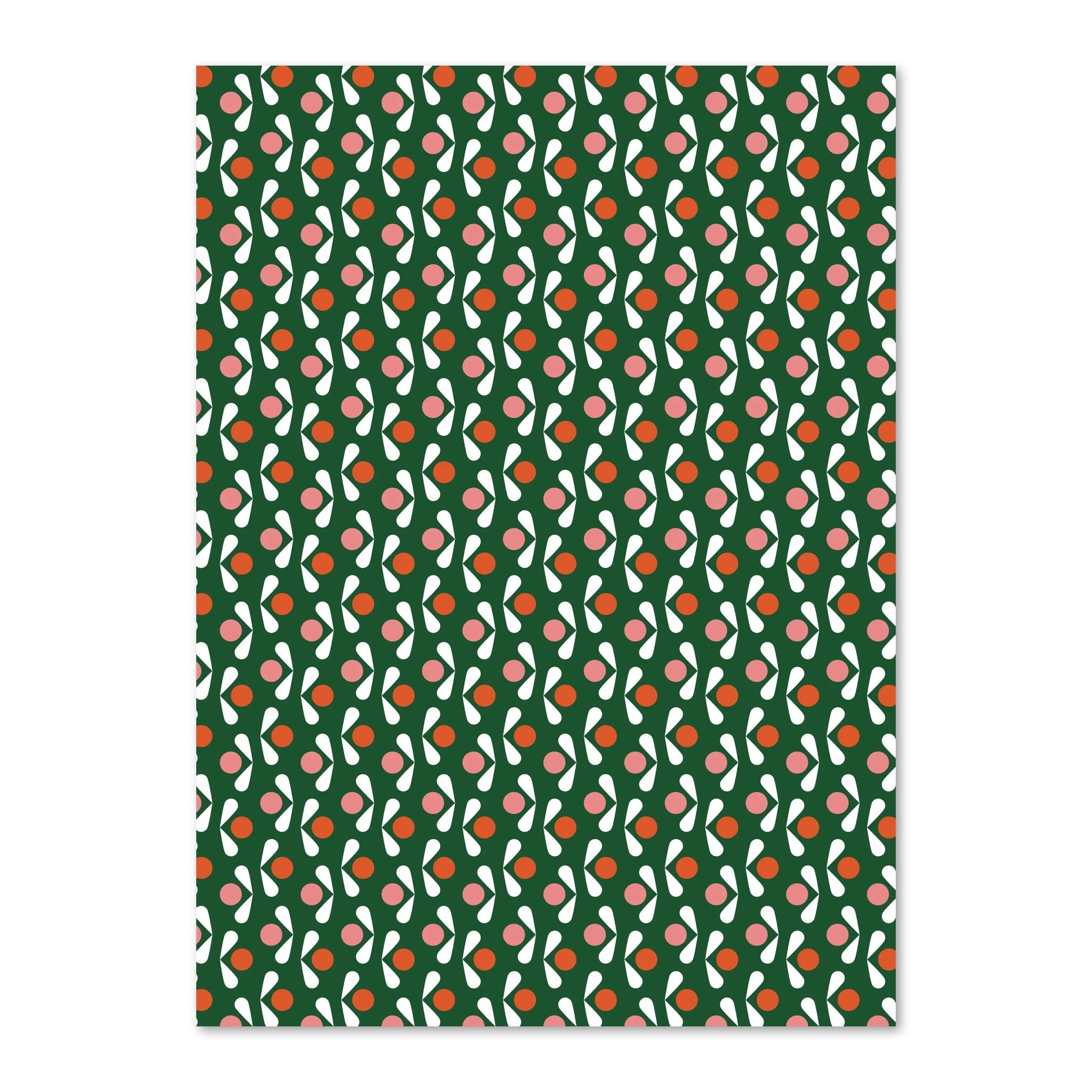 Amanda Jane Jones Wrapping Paper: Florals - bubblegum market