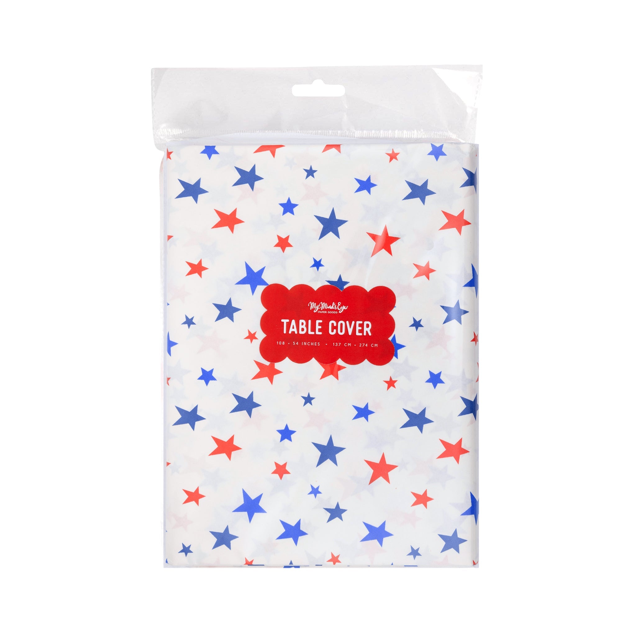 Americana Stars Paper Table Cover - bubblegum market