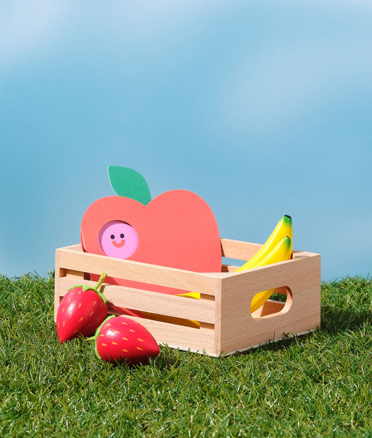 'Apple' Fold Out Kid's Birthday Card - bubblegum market