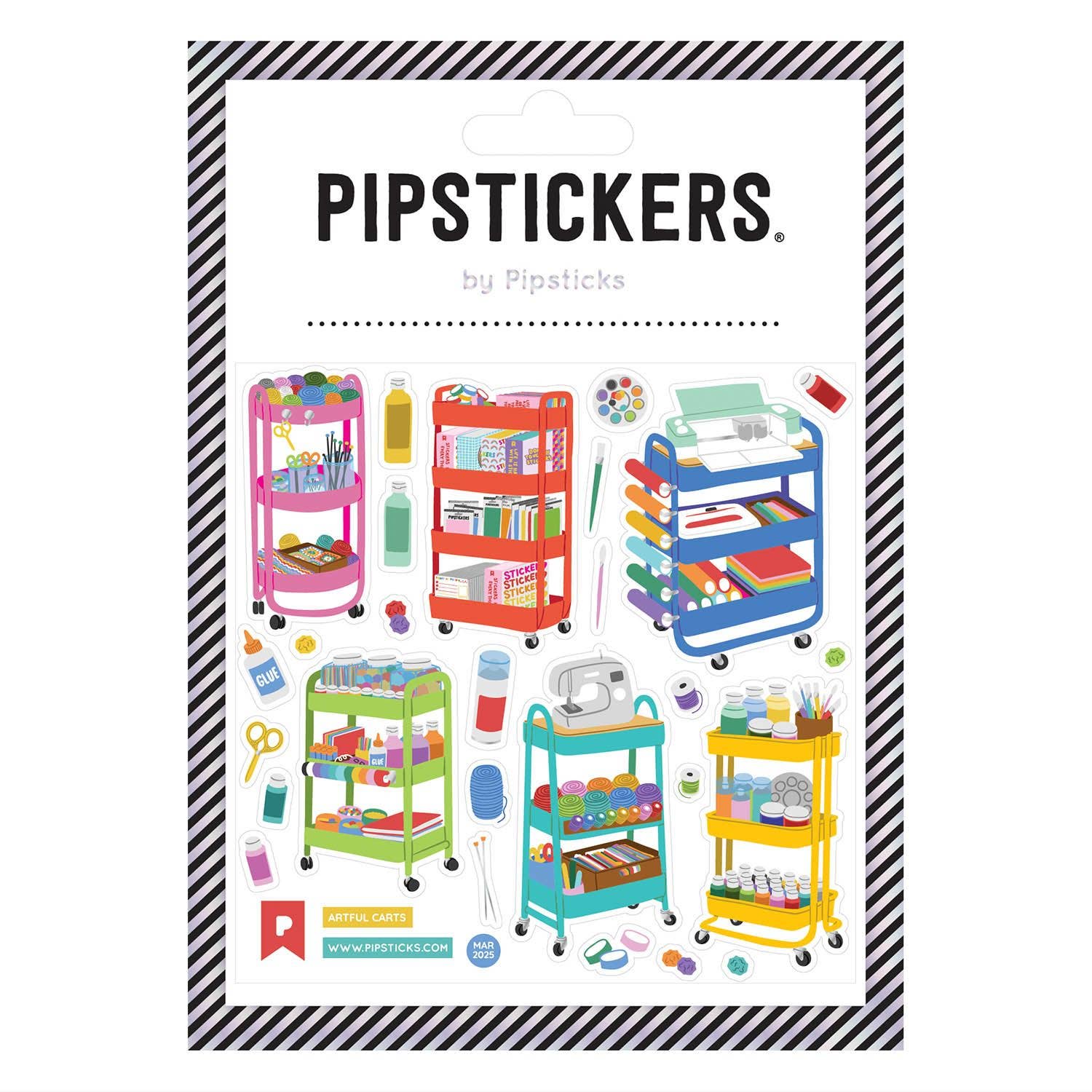 Artful Carts Stickers - bubblegum market