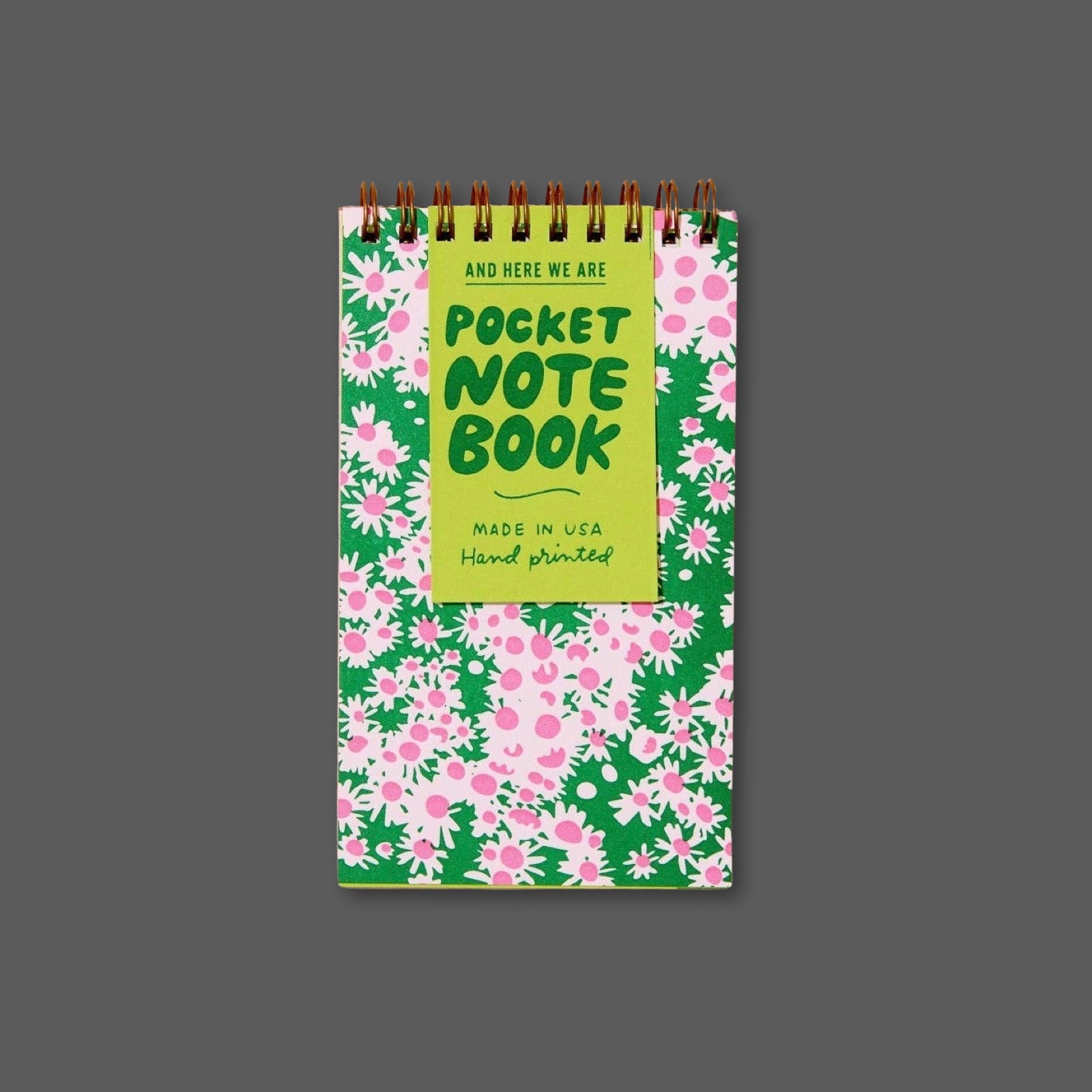 Aster Wildflower Pocket Notepad - bubblegum market