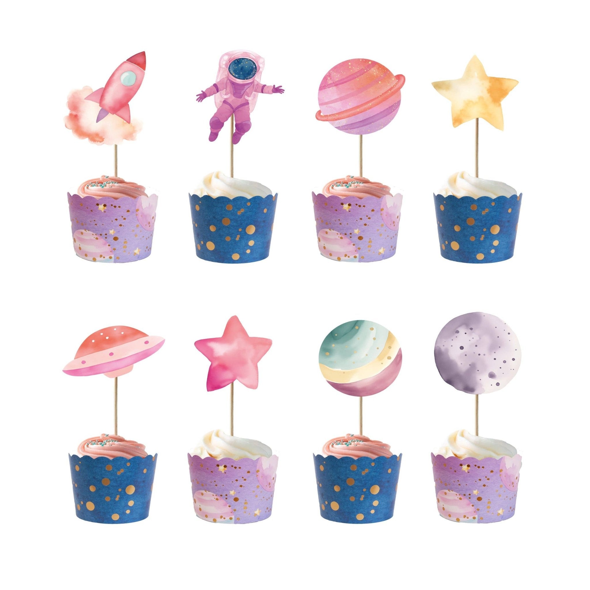 Astronaut Girl Cupcake Kit - bubblegum market