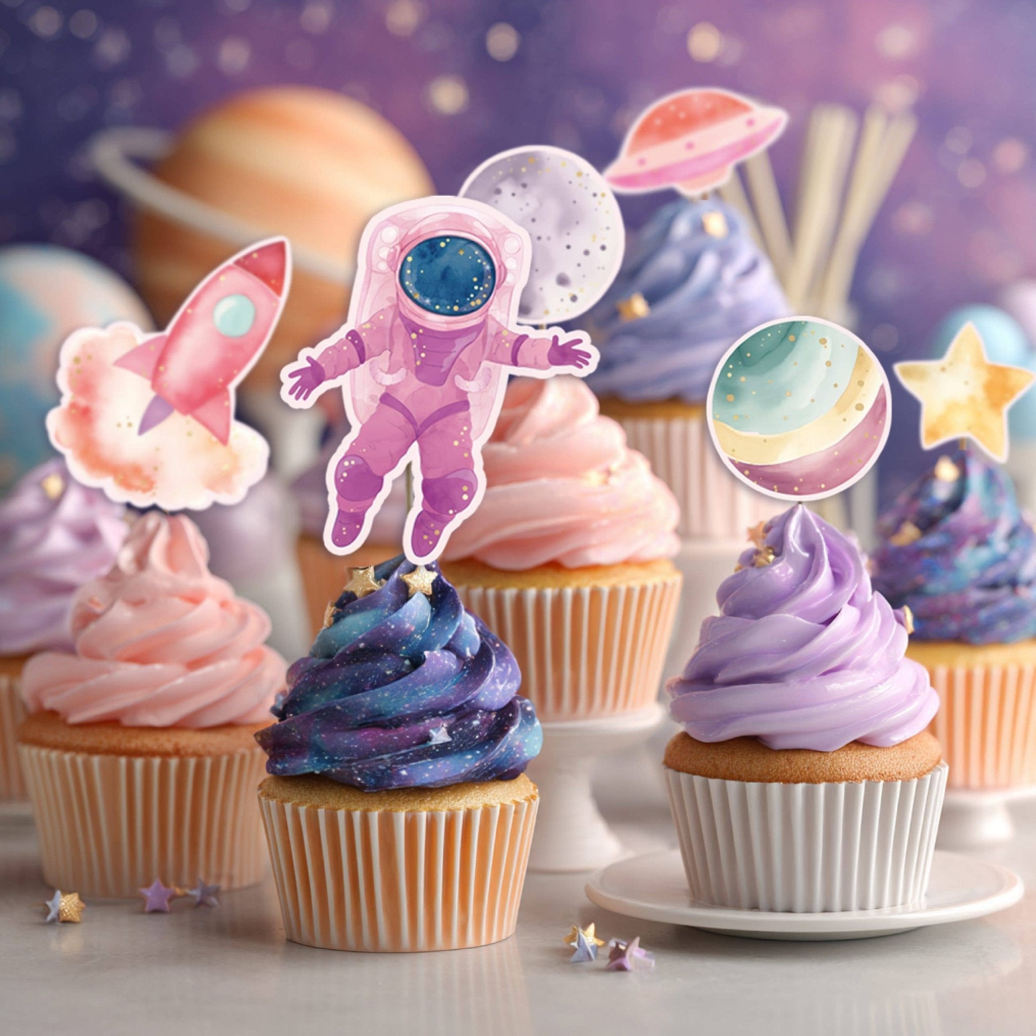 Astronaut Girl Cupcake Kit - bubblegum market