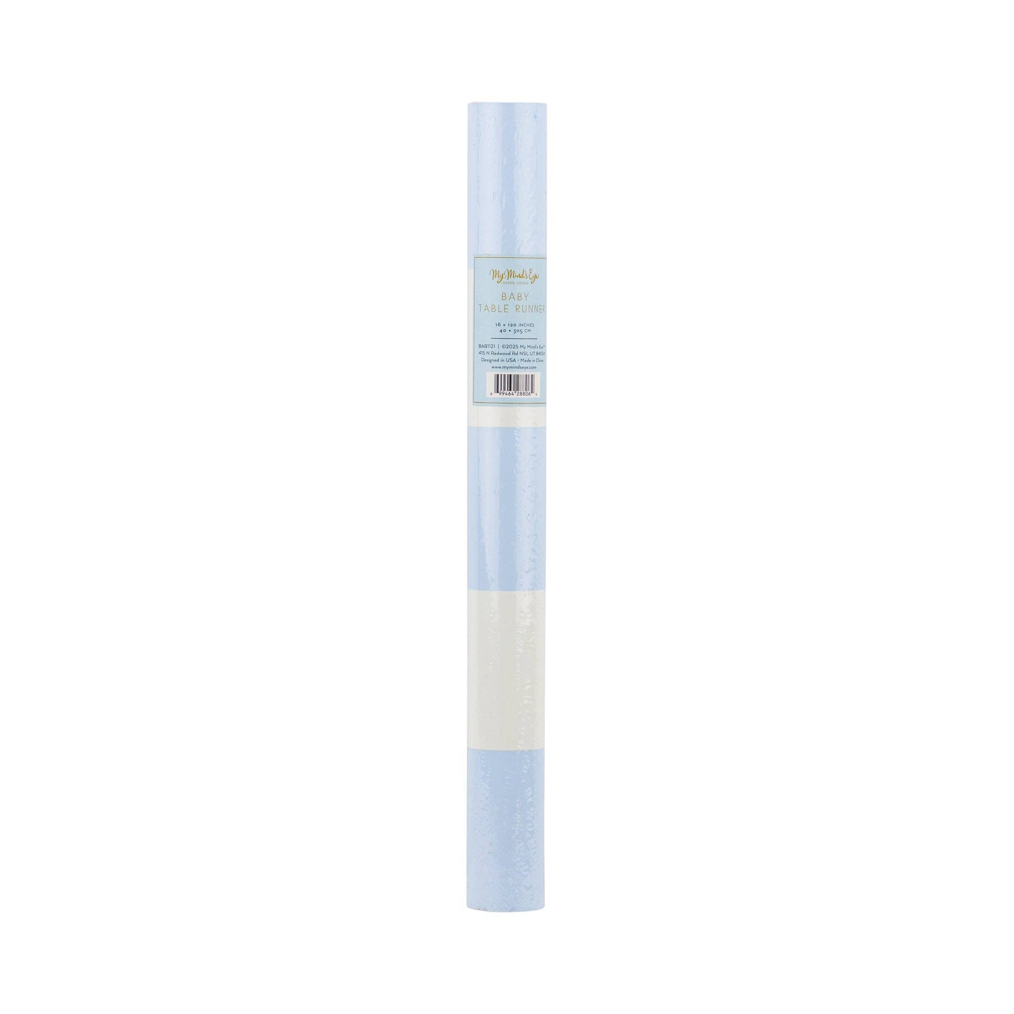 Baby Blue Striped Table Runner - bubblegum market