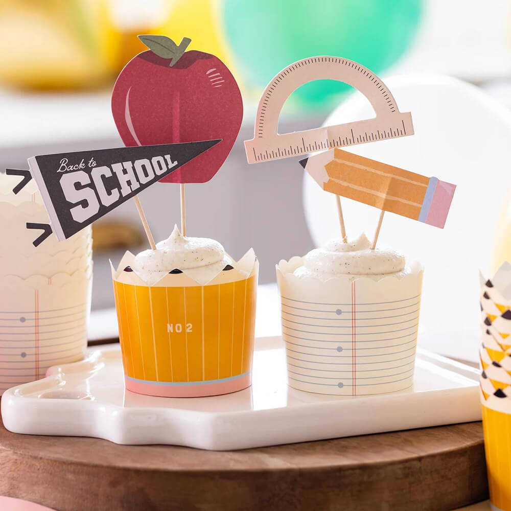 back-to-school-baking-cups-toppers-my-minds-eye-protractor-pencil-pennant-notebook-paper-apple-cupcake-square