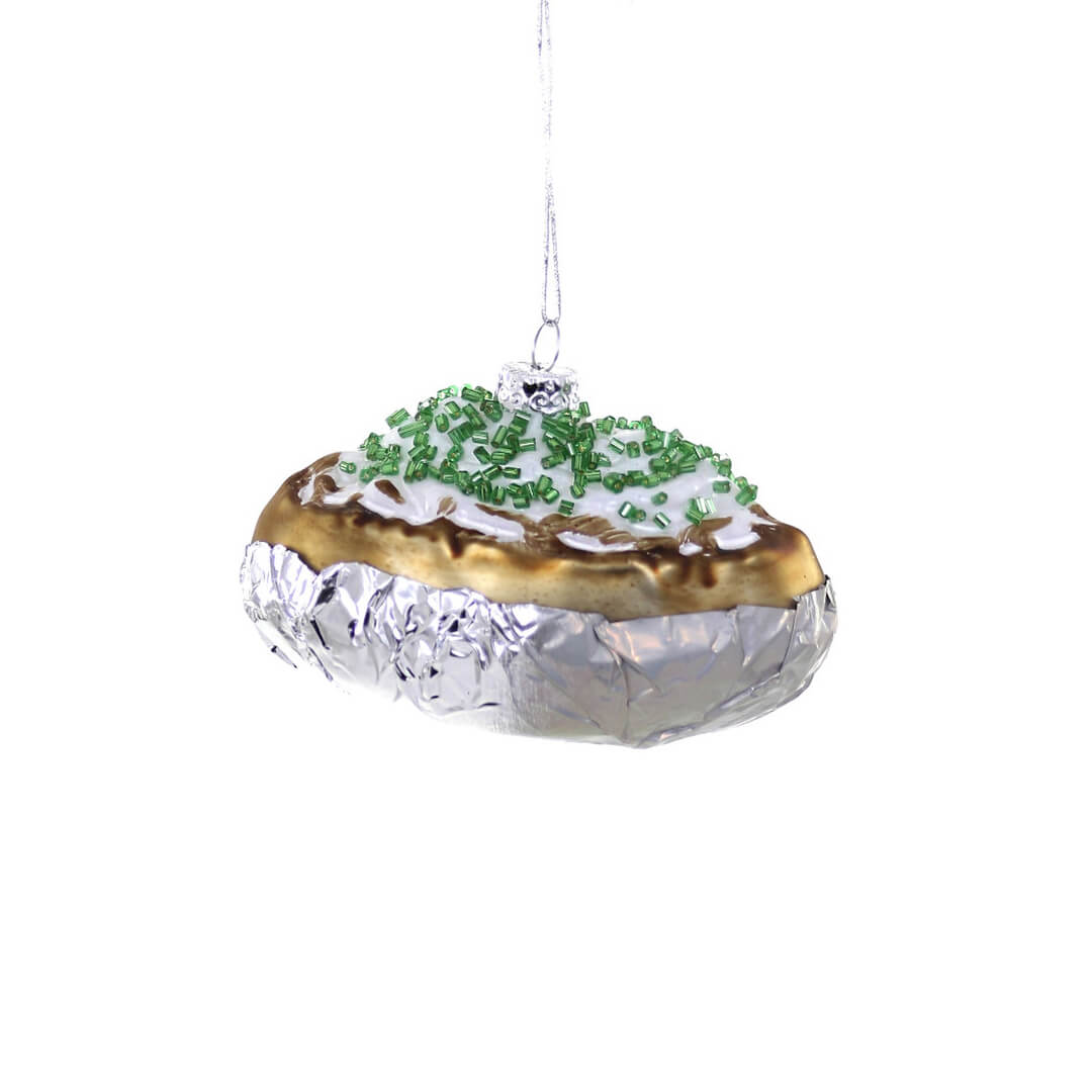 Baked Potato in Foil Ornament 3.5" - bubblegum market