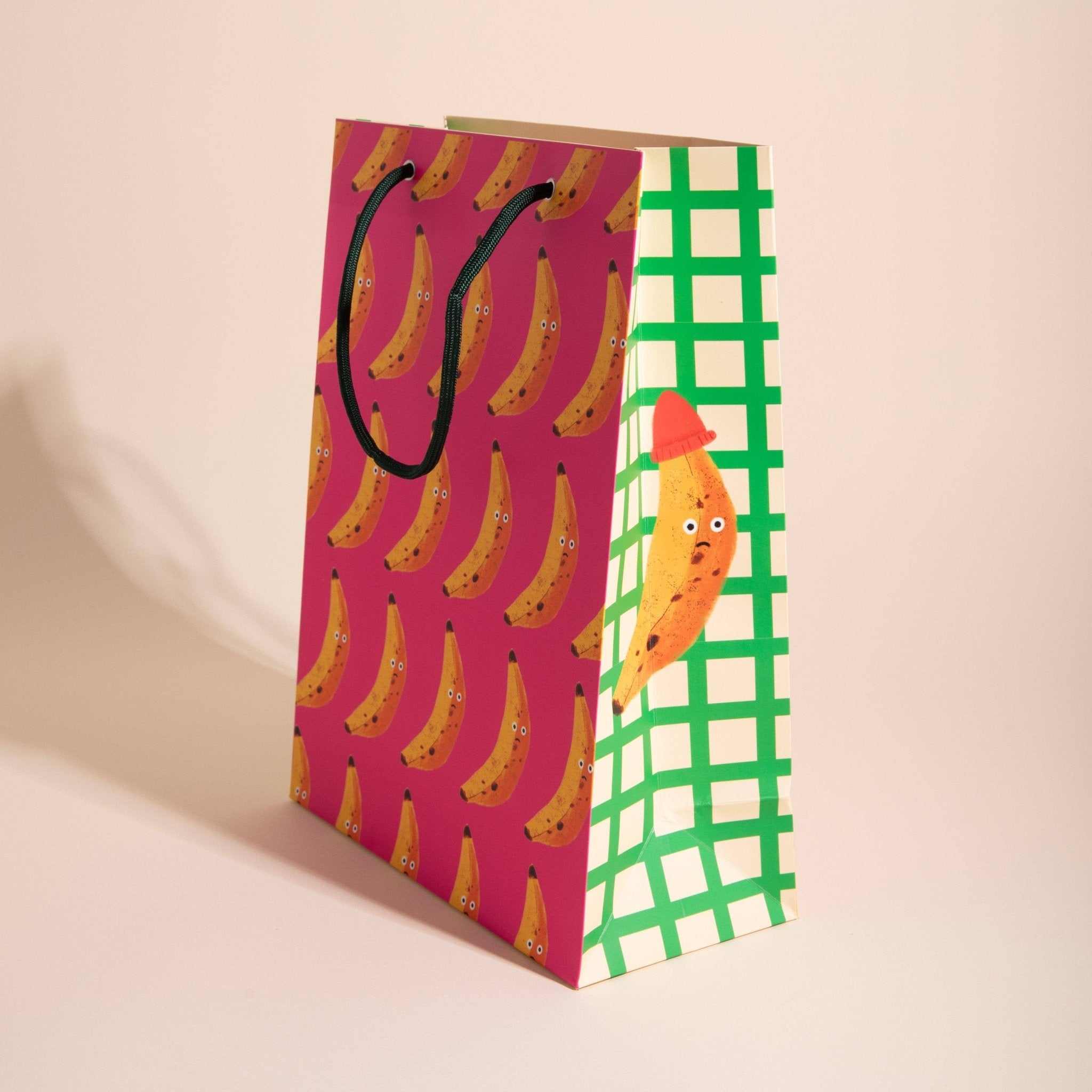BANANA GRUMP Large Gift Bag - bubblegum market