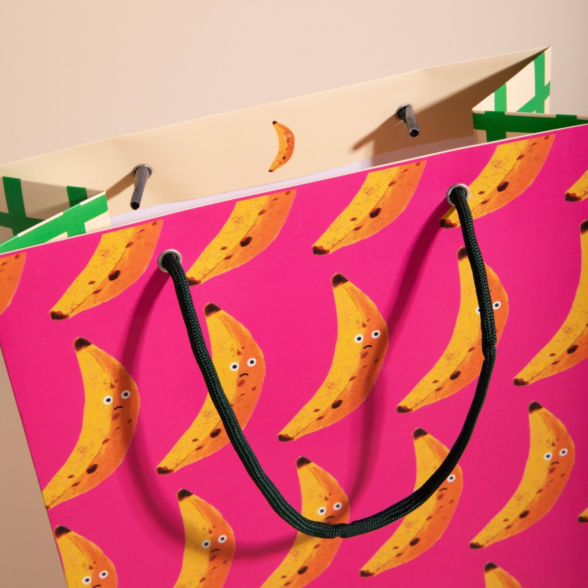 BANANA GRUMP Large Gift Bag - bubblegum market