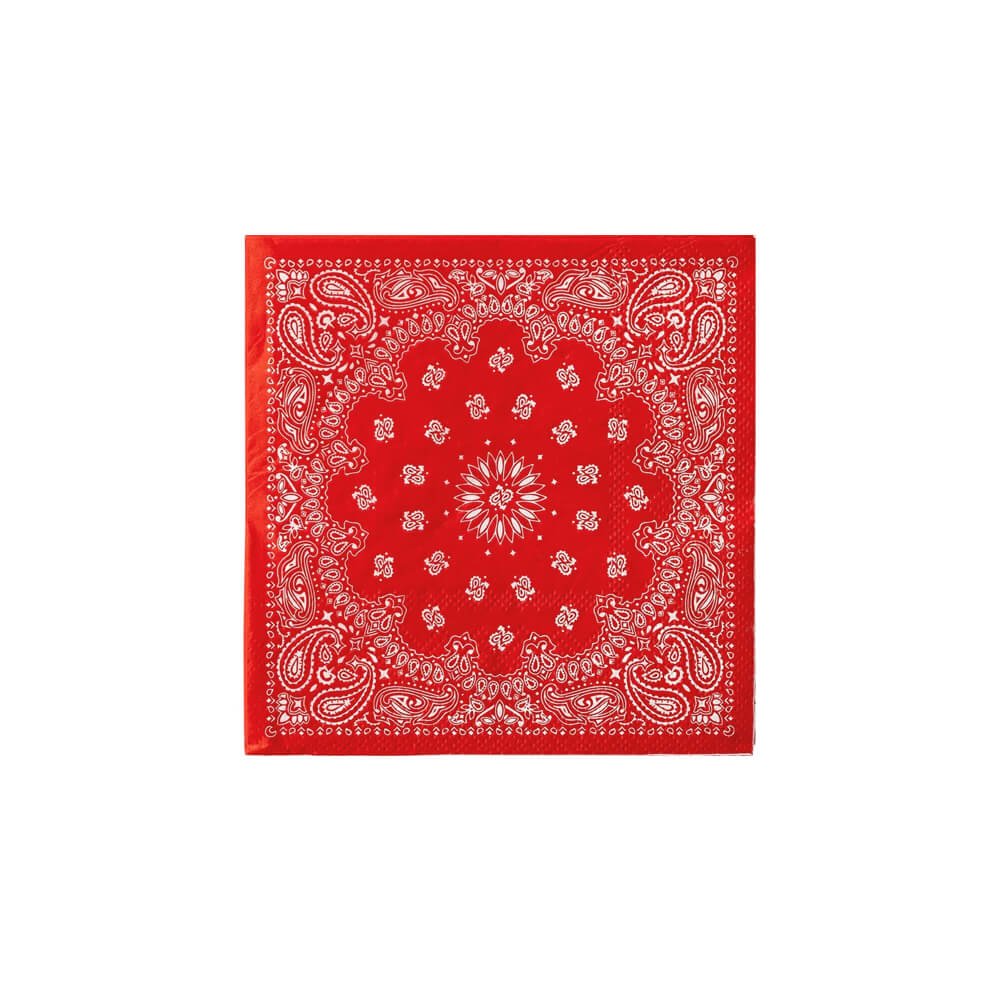 Bandana Cocktail Napkins (Red & Blue) - bubblegum market