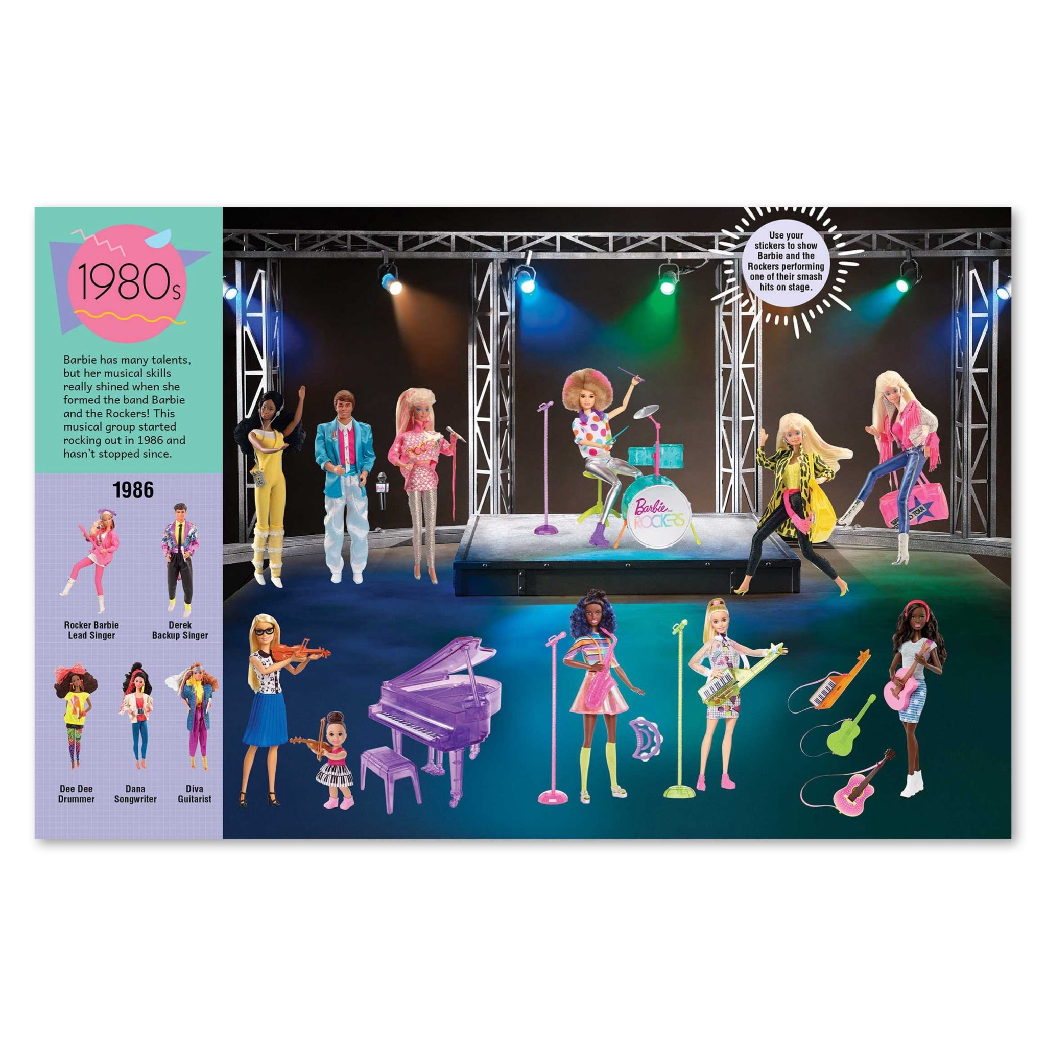 Barbie Super Sticker Book: Through the Decades - bubblegum market