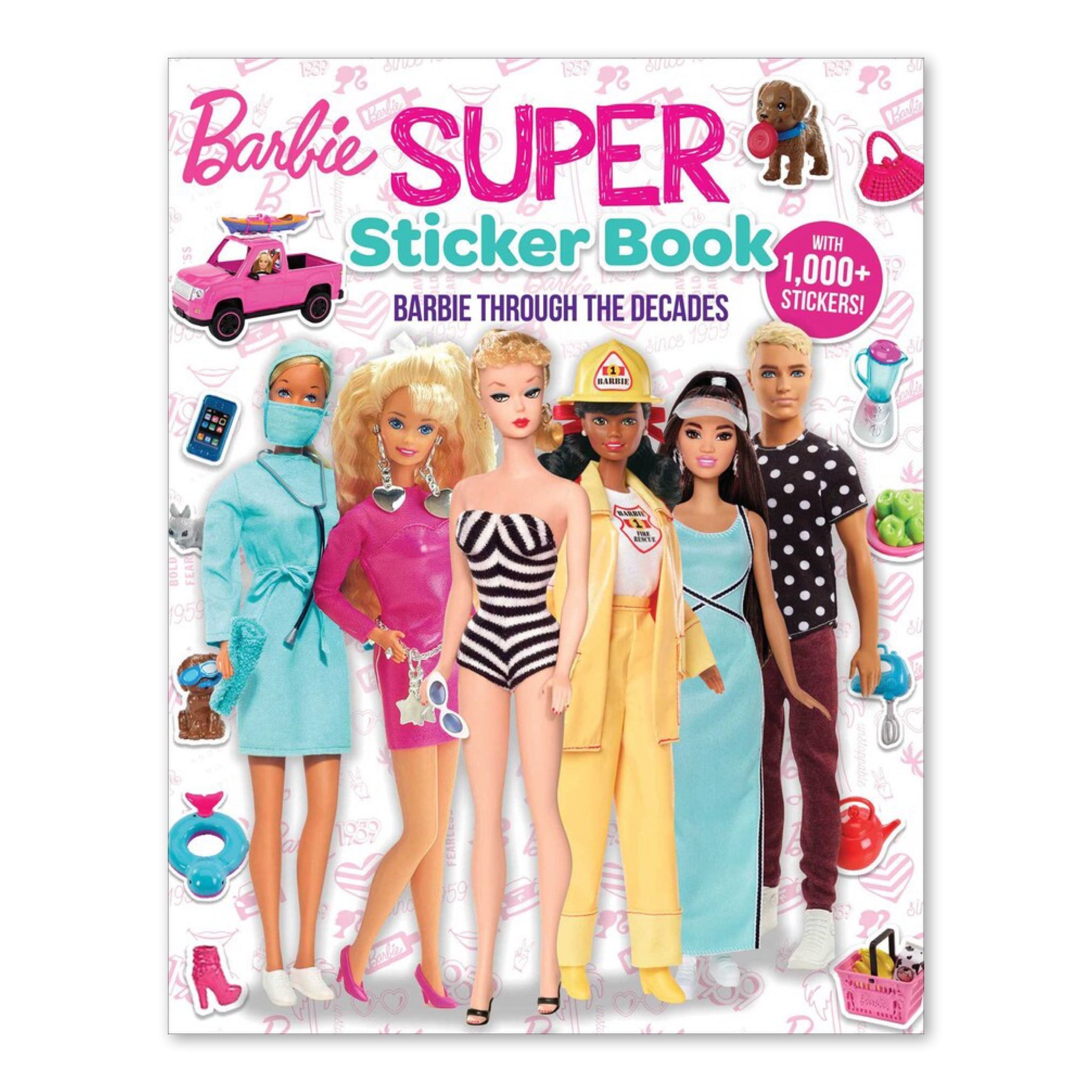 Barbie Super Sticker Book: Through the Decades - bubblegum market